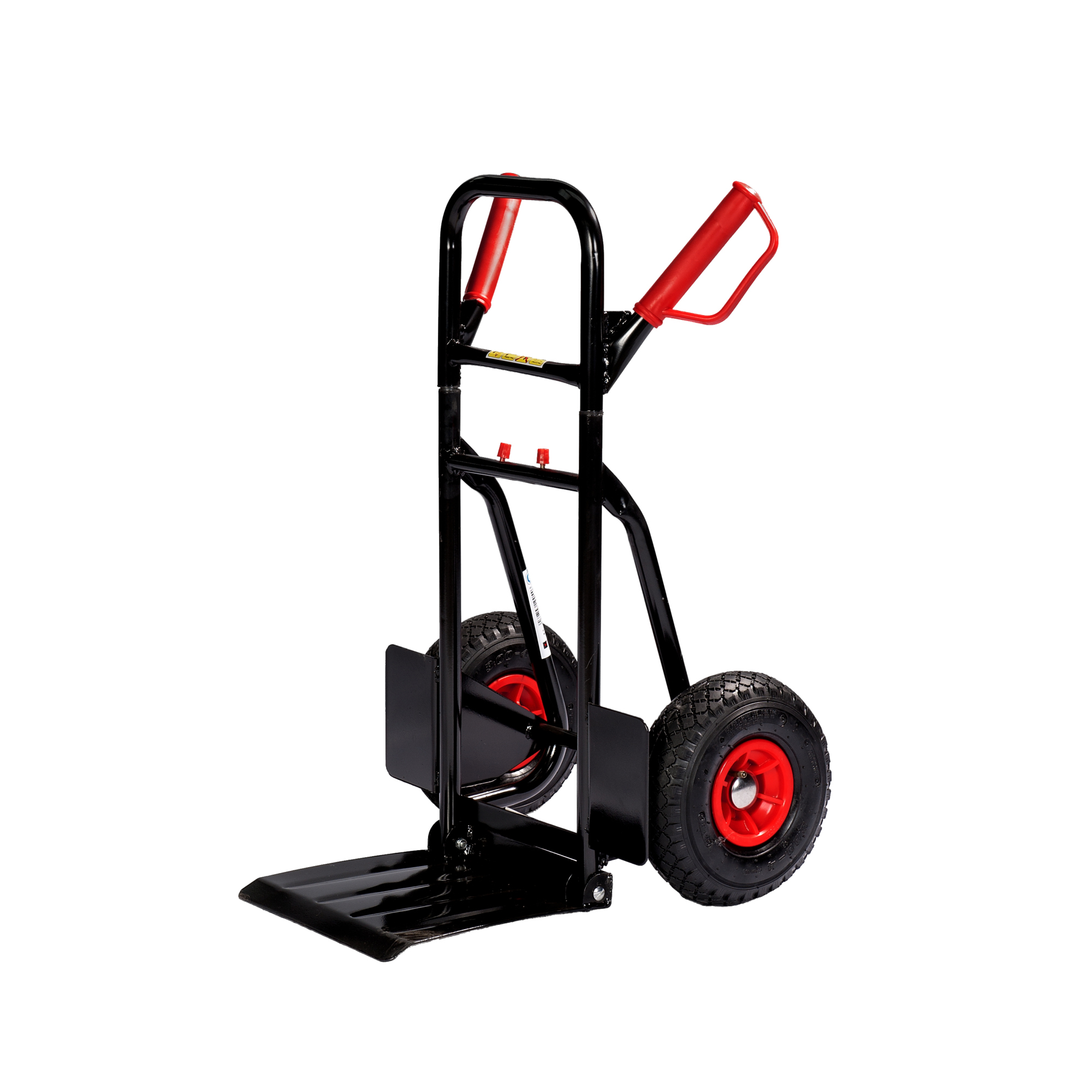 pro-bau-tec Sackkarre PU-1-2-3 49 x 113,5 x 53 cm (B x H x L) 200kg Stahl, pulverbeschichtet schwarz/rot