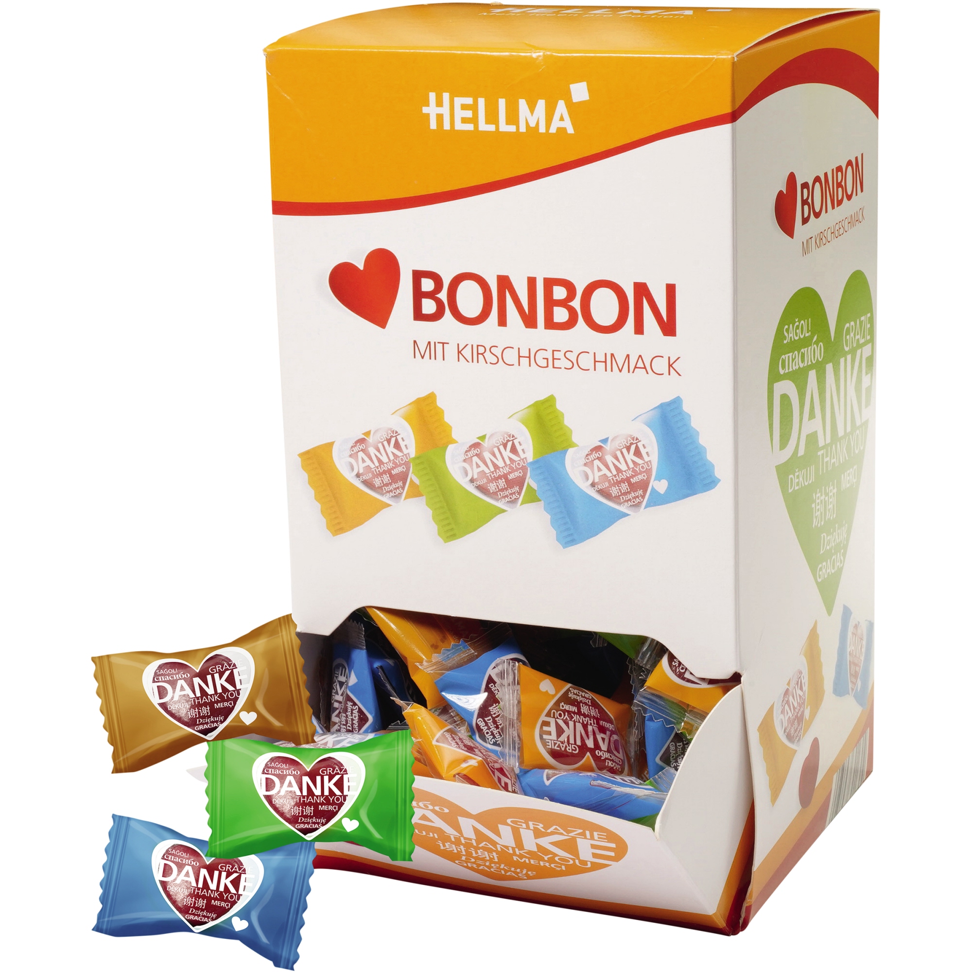Hellma Bonbons Kirsche Herz 3,4g 200 St./Pack.