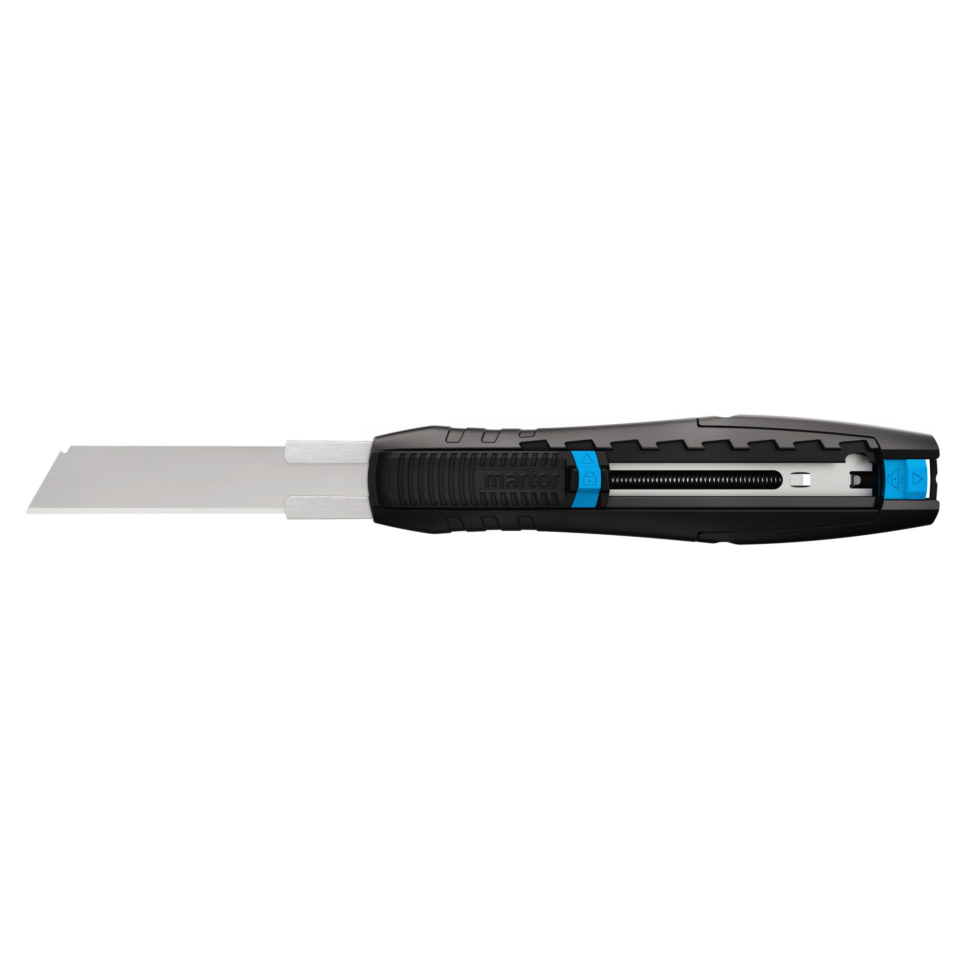 MARTOR Sicherheitsmesser SECUBASE 383 Mehrweg 17,9mm 78mm Stahl schwarz/cyan