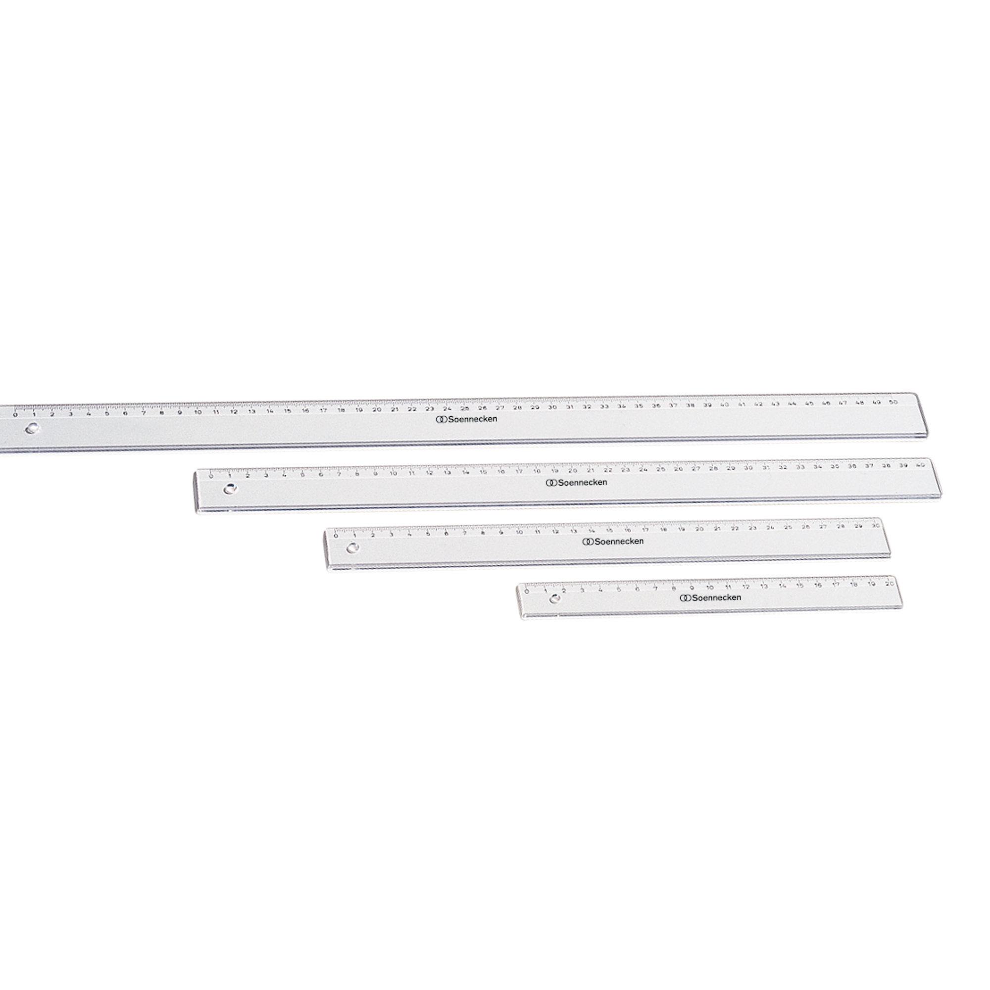Soennecken Lineal 30cm Polystyrol transparent