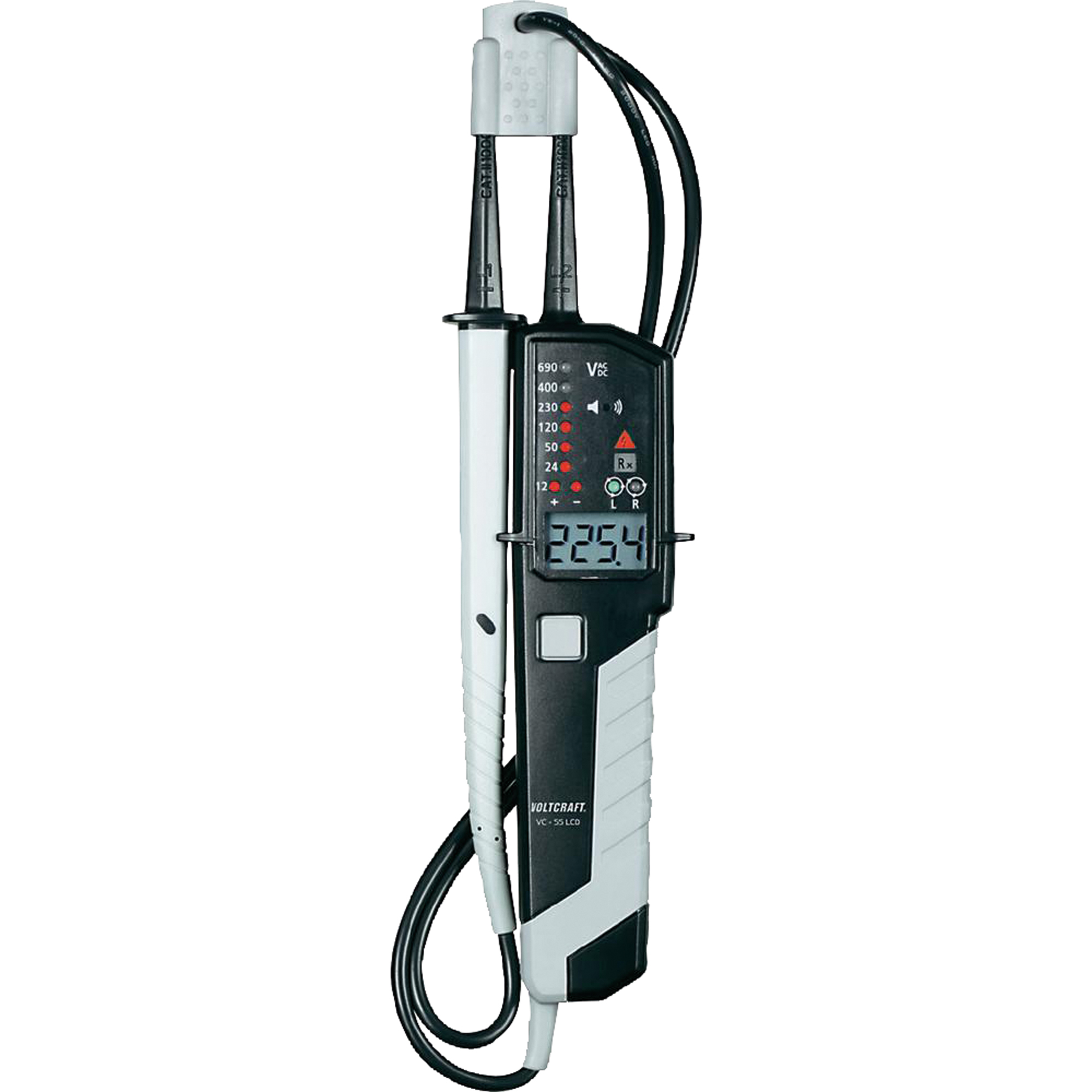 VOLTCRAFT Spannungsprüfer VC-55 LCD min. Spannungsmessbereich: 12V max. Spannungsmessbereich: 690V IP64