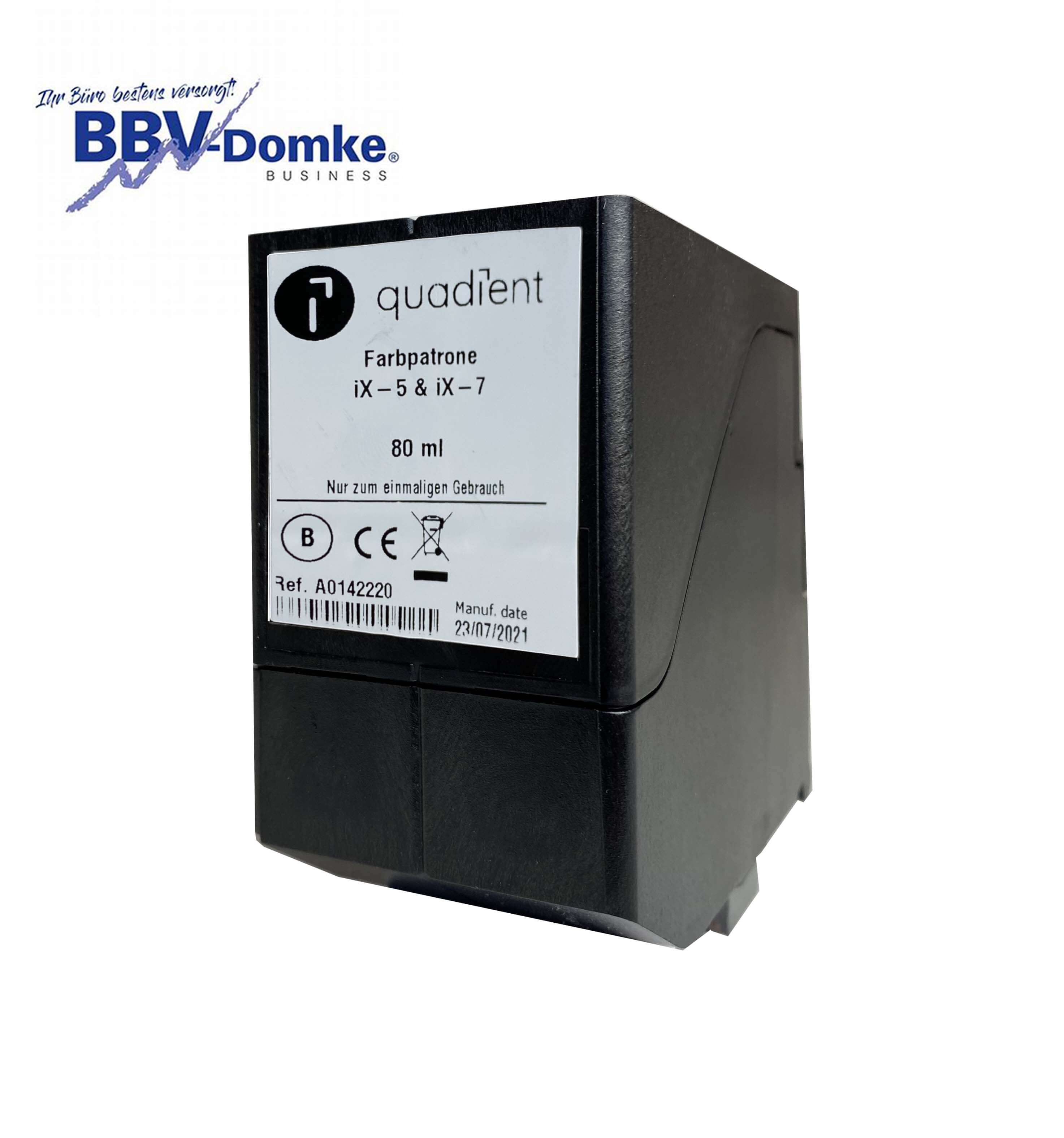 Quadient Farbkartusche A0142220 für iX-5 und iX-7 Frankiermaschinen