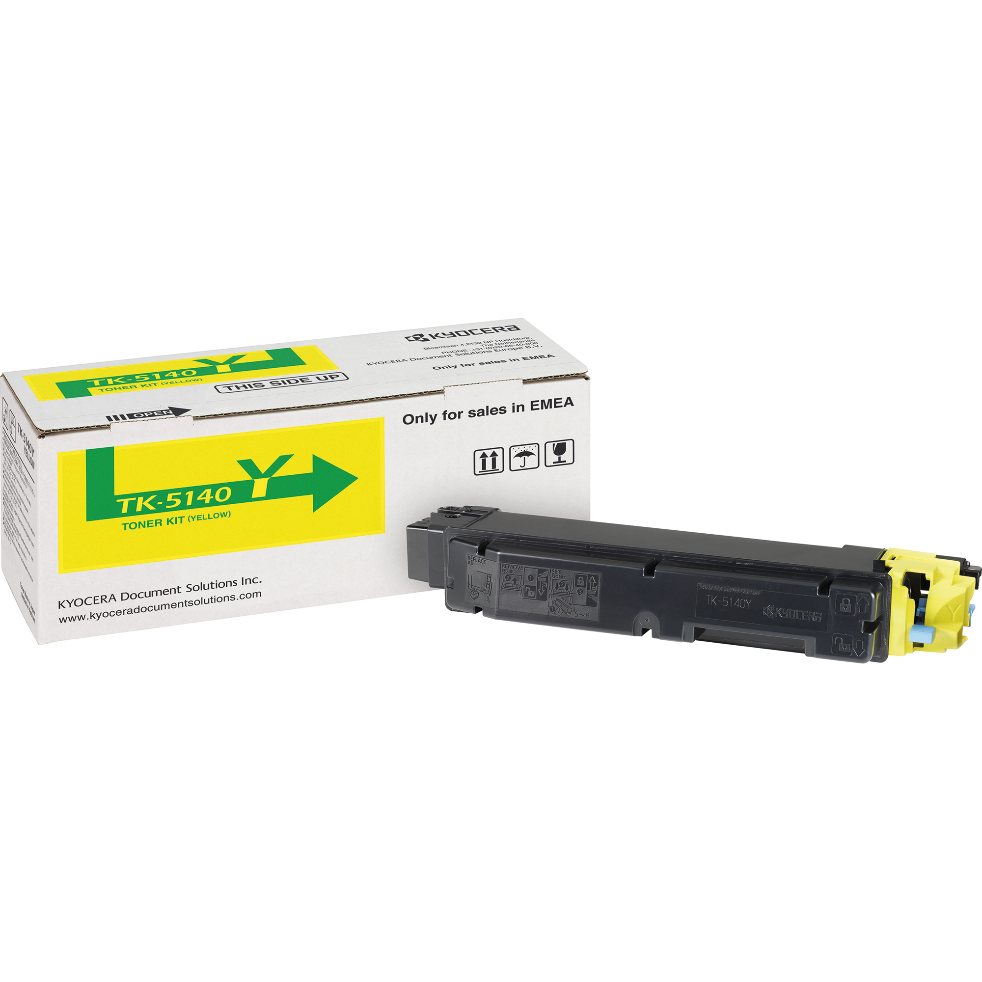 KYOCERA Toner Originalzubehör TK-5140Y ca. 5.000 Seiten gelb