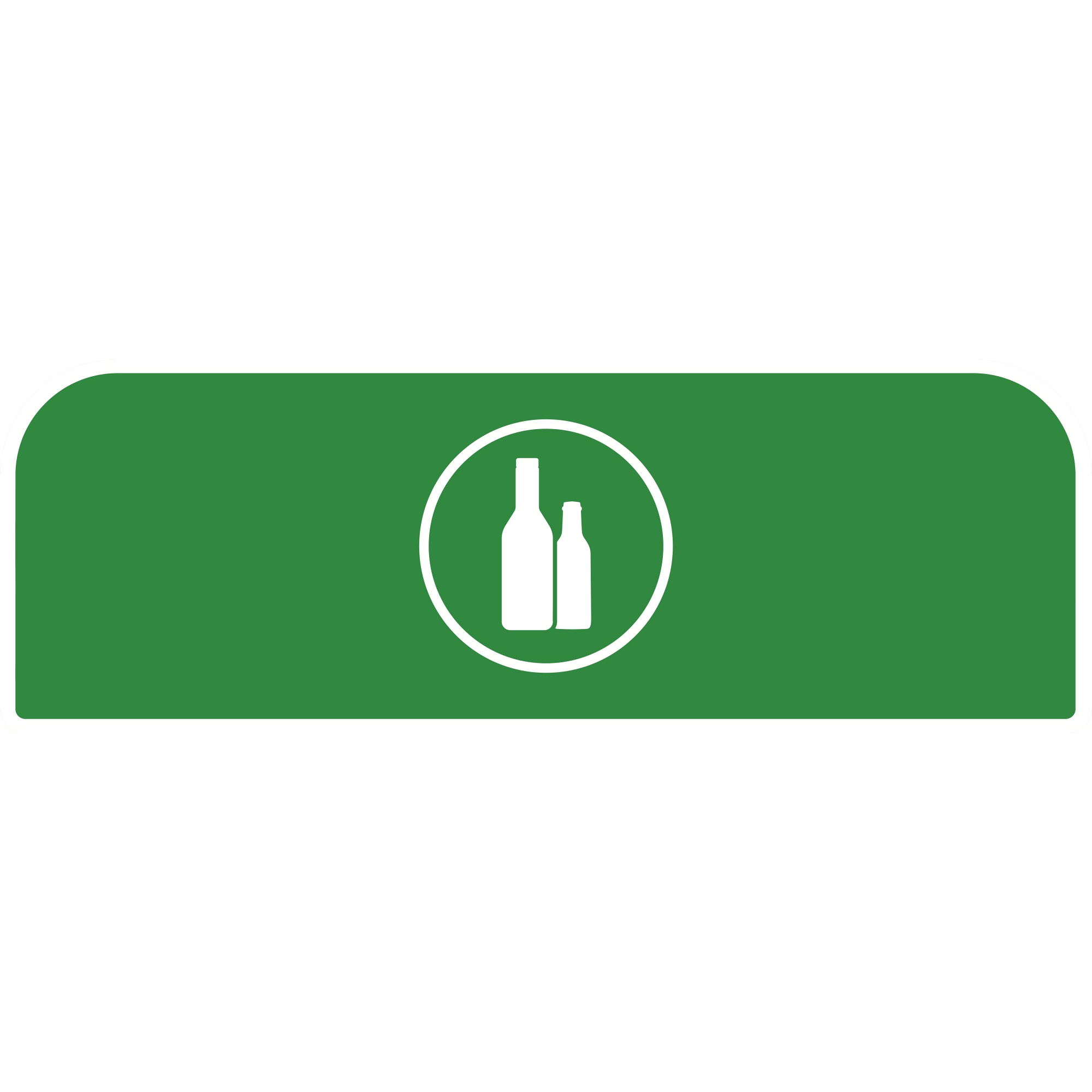 Rubbermaid Hinweisschild 48,9 x 20,36 cm (B x H) Glas Kunststoff