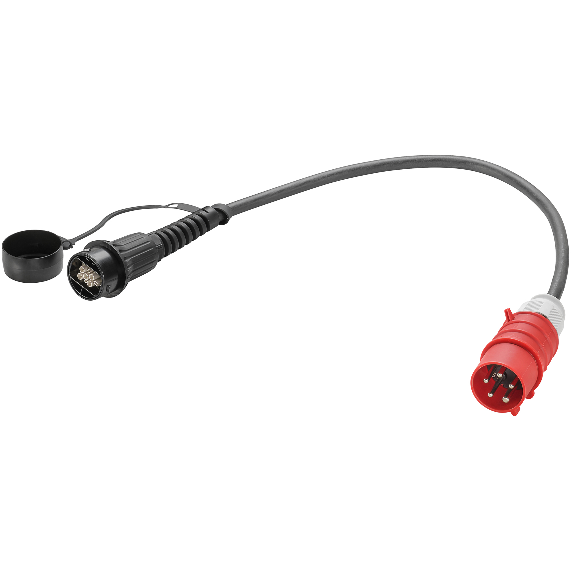 LAPP Mobile Ladestation Elektroauto Universal Plug-in-Hybrid (PHEV) und batterieelektrische Fahrzeuge (BEV) Schuko-Stecker/CEE-Stecker, CEE Stecker rot, 5-polig 3ph/CEE-Stecker Typ 2 Kupplung/CEE-Buchse 11 kW 6m