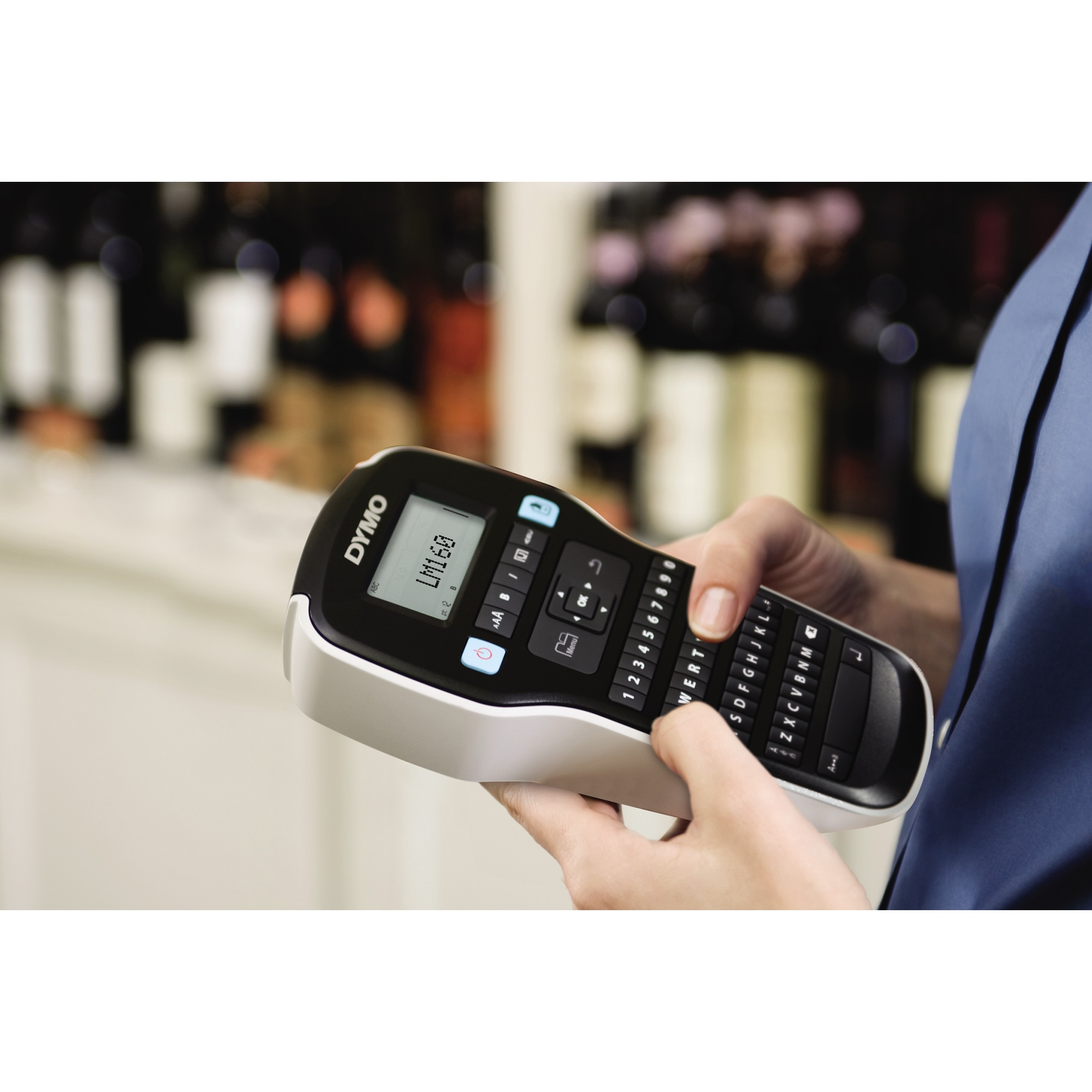 DYMO® Beschriftungsgerät LabelManager™ 160 1 Display-Zeile 6 Schriftgrößen 2 Druckzeilen inkl. D1-Starter-Schriftbandkassette (12 mm x 3 m, schwarz auf weiß)