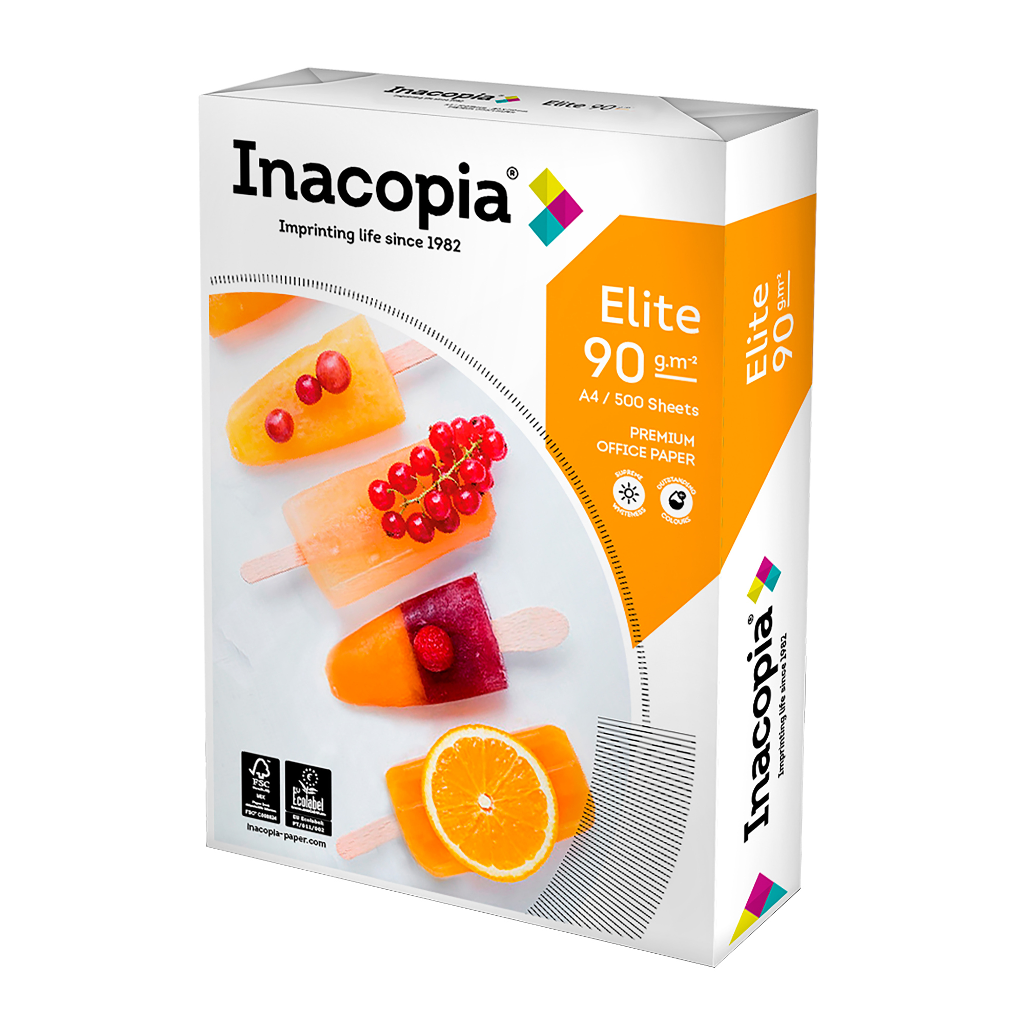Inacopia Multifunktionspapier Elite DIN A4 90g/m² weiß 500 Bl./Pack.