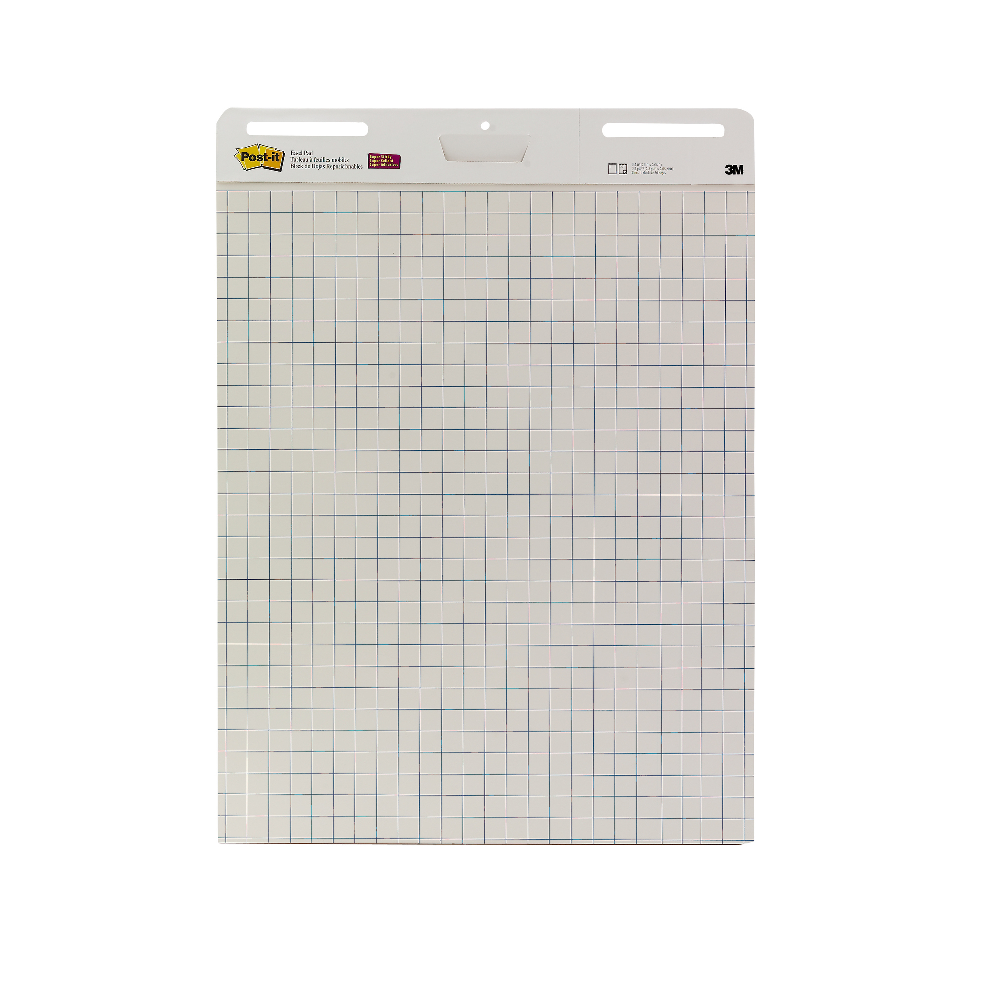 Post-it® Flipchartblock Meeting Chart 63,5 x 76,2 cm (B x H) kariert 90g/m² 30 Bl.