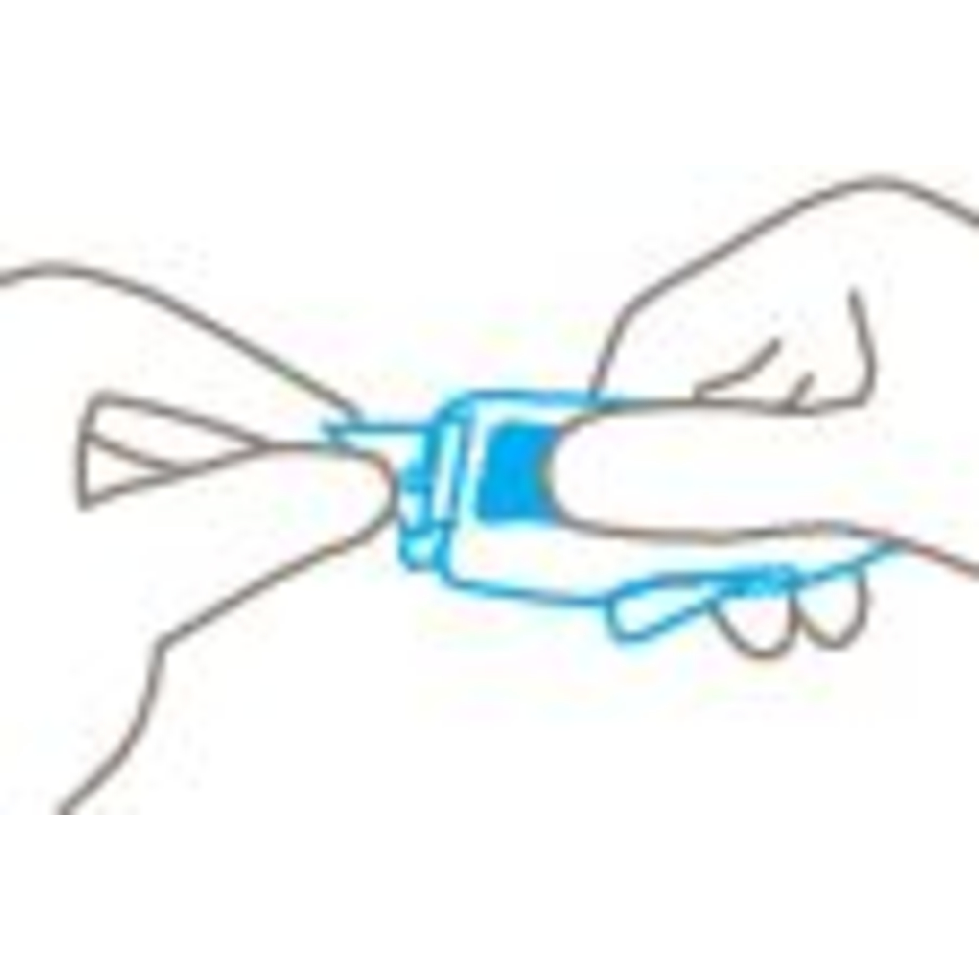 MARTOR Sicherheitsmesser SECUPRO MEGASAFE Mehrweg 19mm 20,1mm 1 Glied Bandstahl schwarz/cyan