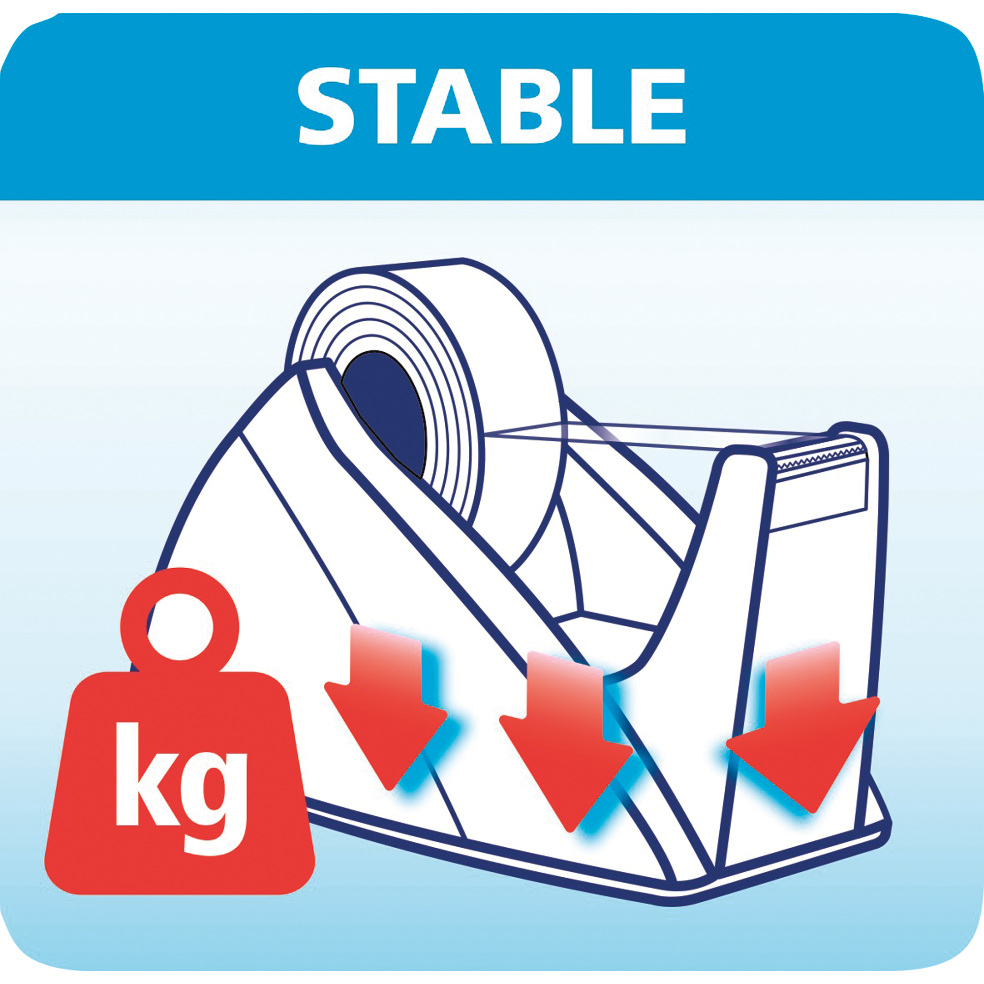 tesa® Tischabroller Easy Cut® 19 mm x 33 m (B x L) royalblau