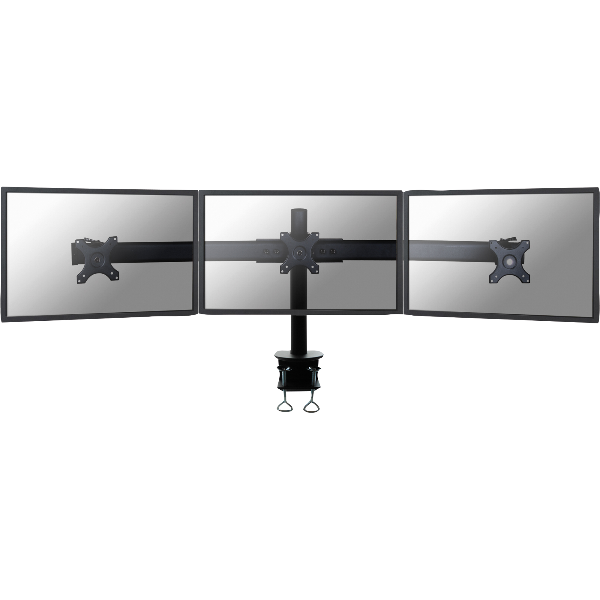 NewStar Monitorschwenkarm 122,5 x 32-42 x 7 cm (B x H x T) 3 x 8kg Aluminium/Stahl schwarz