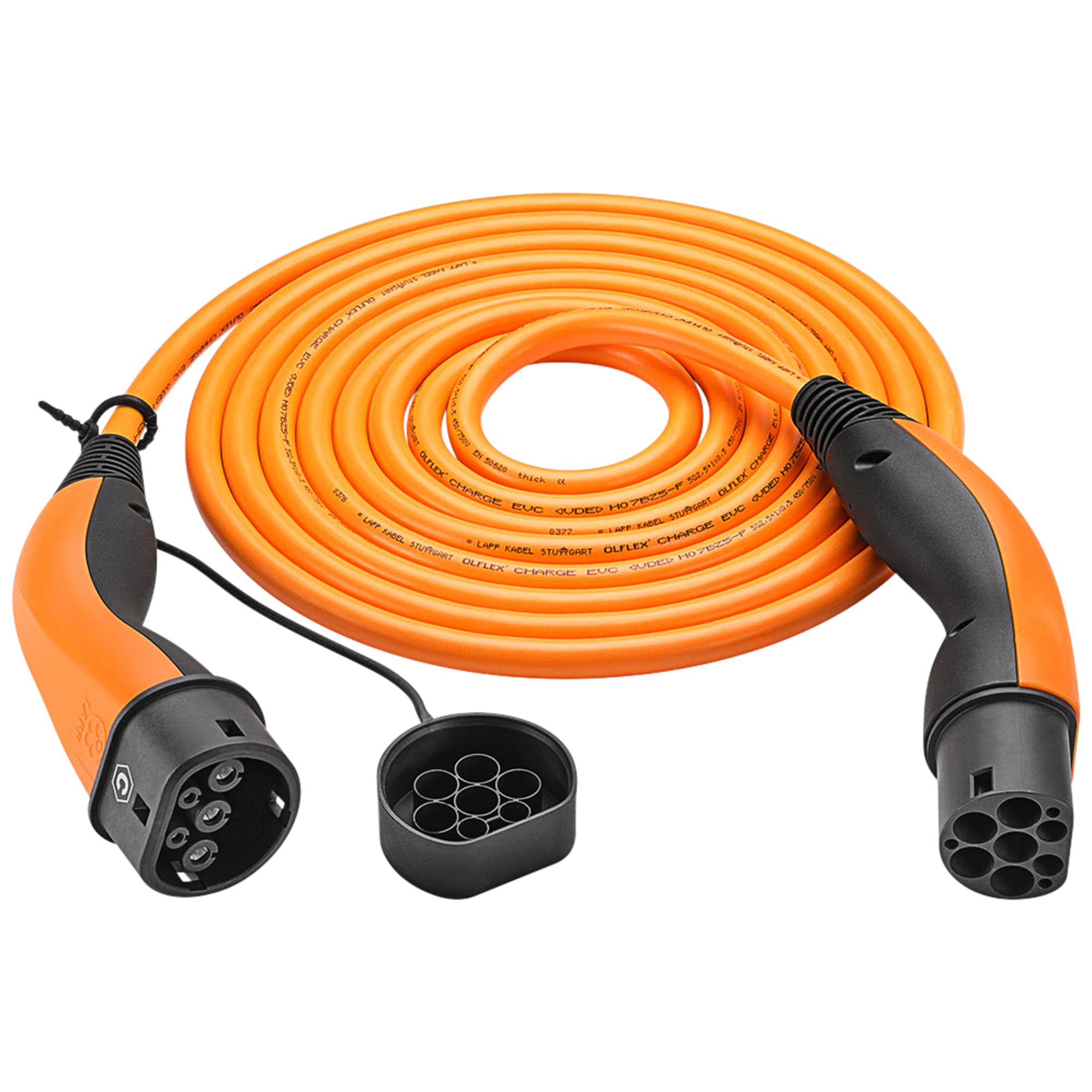 LAPP Ladekabel Elektroauto Helix® Plug-in-Hybrid (PHEV) und batterieelektrische Fahrzeuge (BEV) Abdeckkappe (Kupplung) 7,4 5m