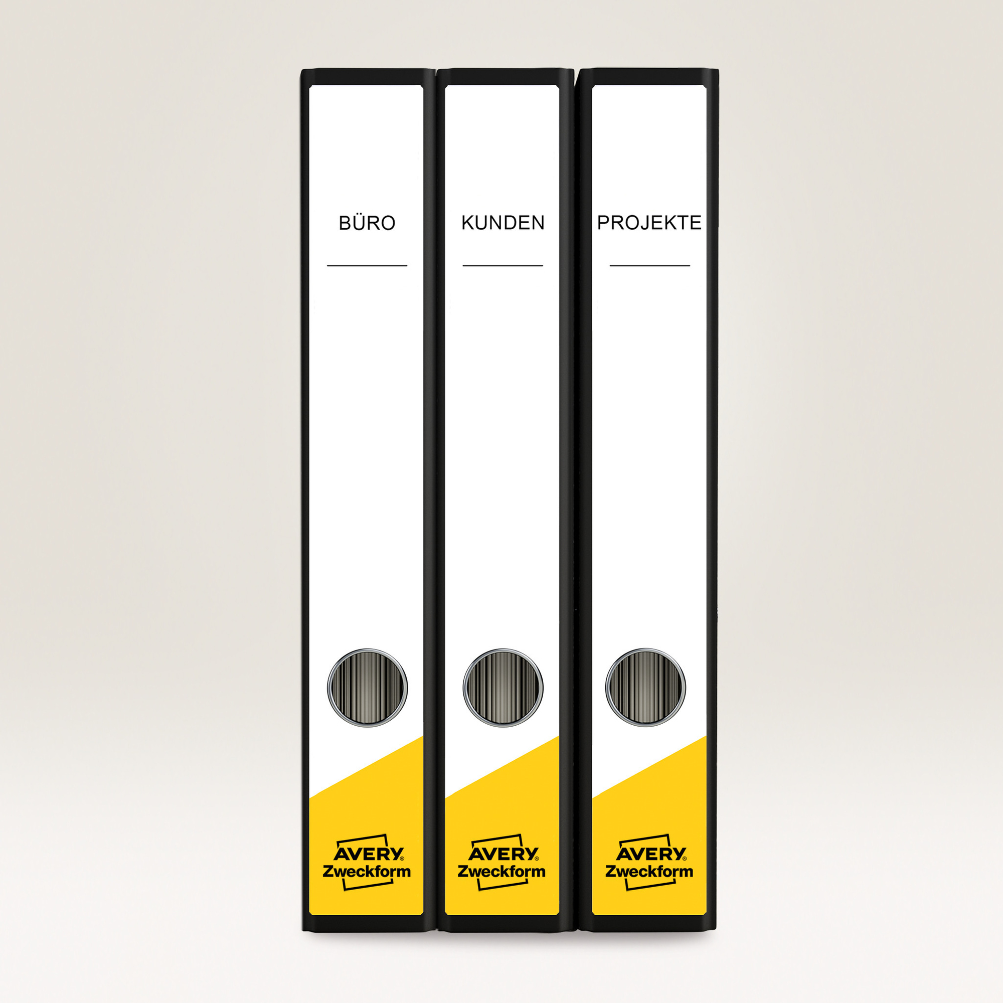 Avery Zweckform Ordnerrückenetikett ultragrip schmal/lang 38 x 297 mm (B x H) selbstklebend mit Griffloch weiß 150 Etik./Pack.
