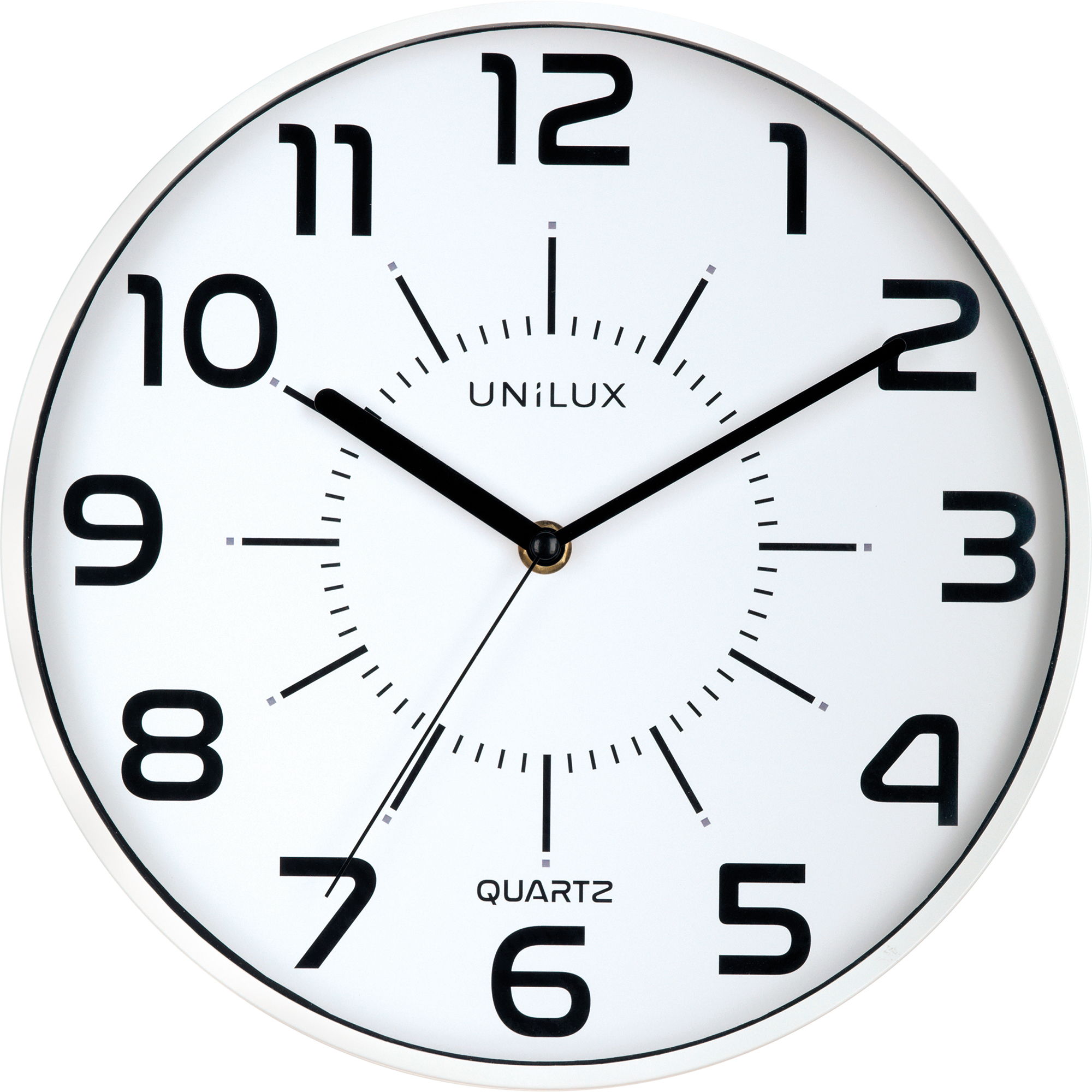UNILUX Wanduhr Pop 30cm Kunststoff weiß