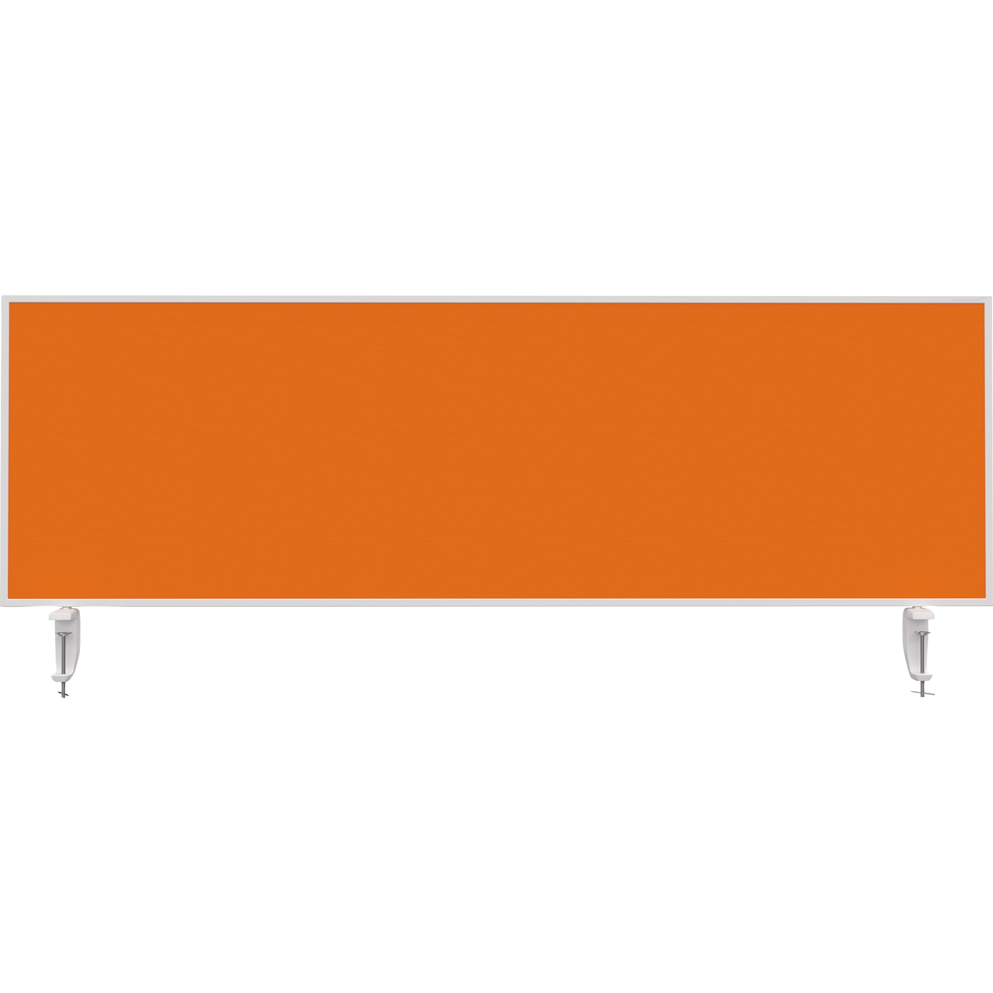 magnetoplan® Tischtrennwand VarioPin 160 x 50 cm (B x H) 2cm schwer entflammbar orange