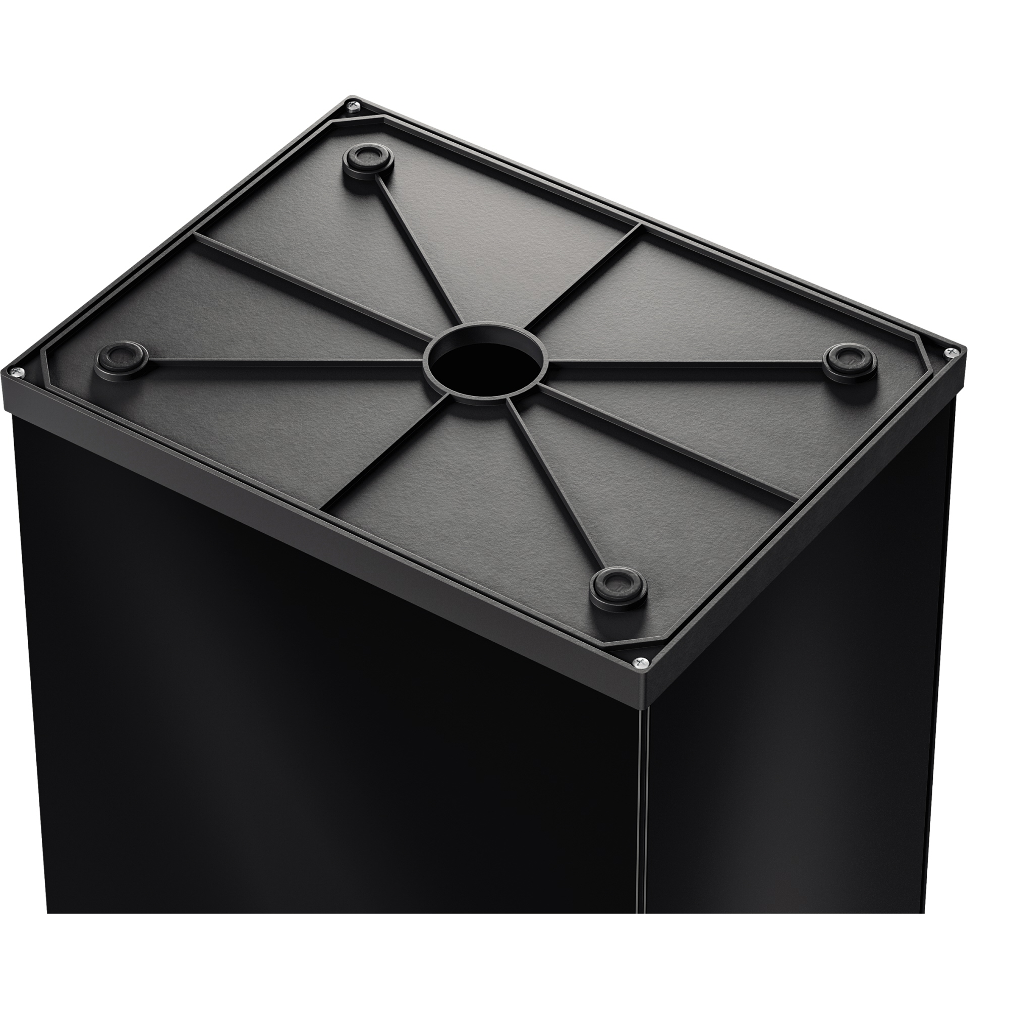 Hailo Abfalleimer Big-Box Swing XL 52l Stahlblech schwarz 1 Sortierfach