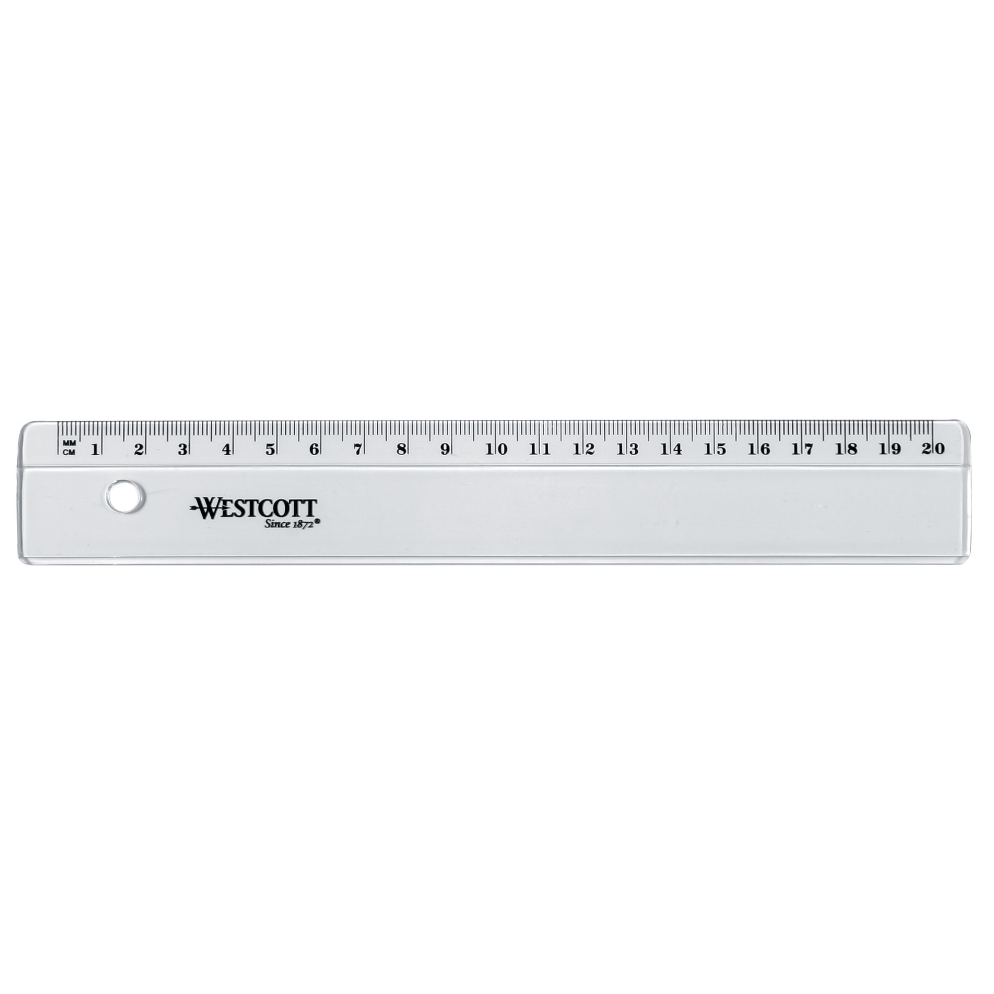 Westcott Lineal 20cm Kunststoff transparent