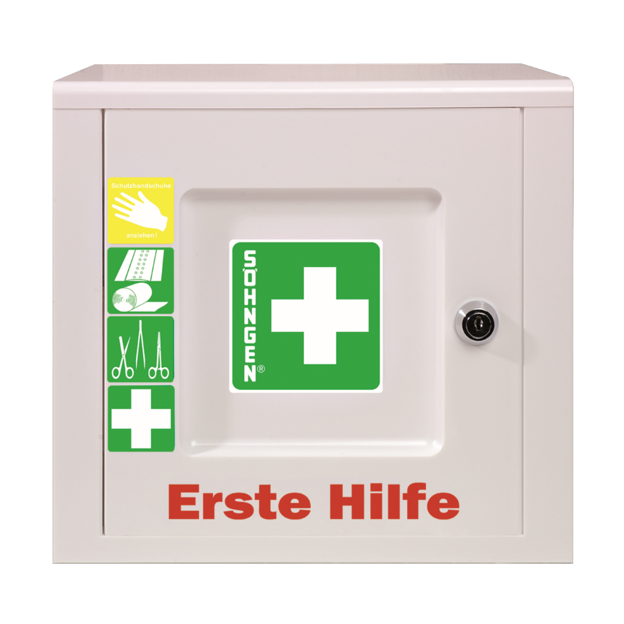 SÖHNGEN® Verbandschrank PICCOLO gefüllt DIN 13157 Kunststoff weiß