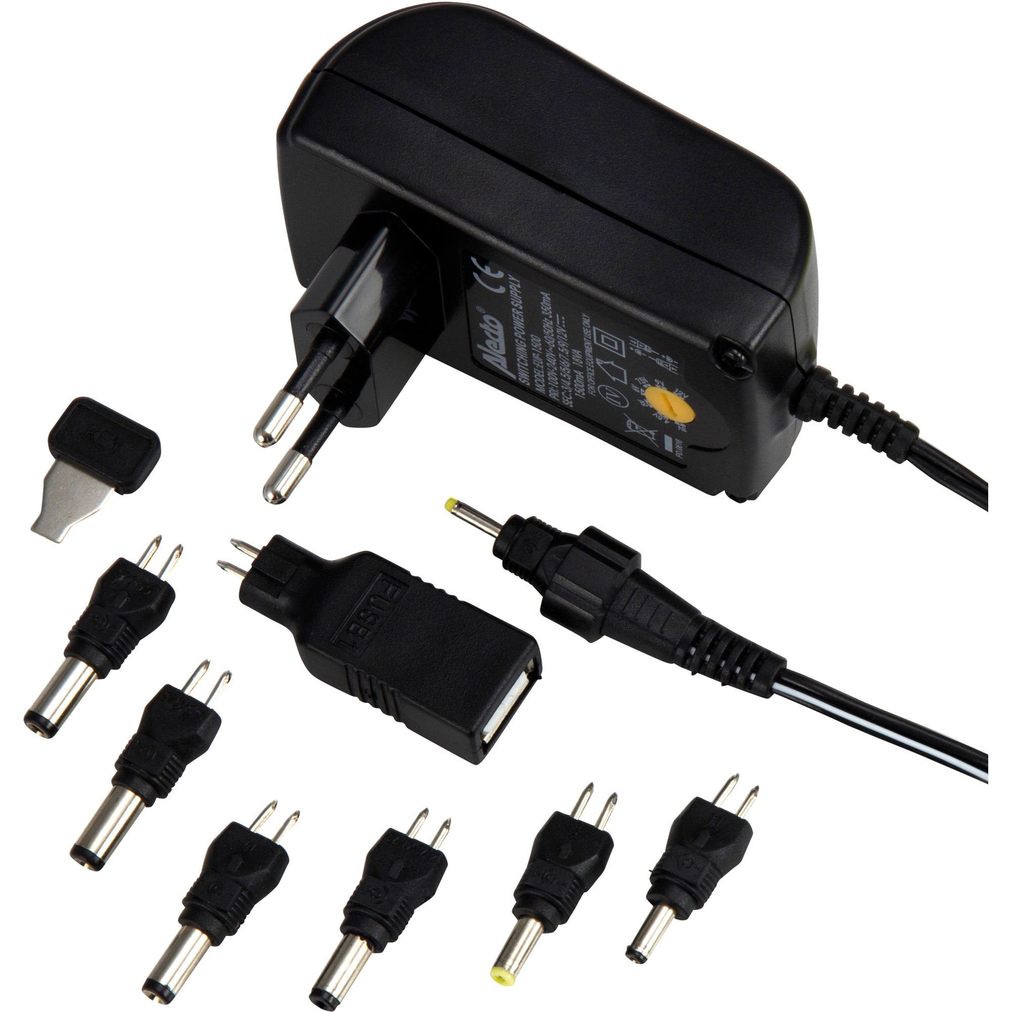 Alecto Netzadapter EUP-1500 schwarz