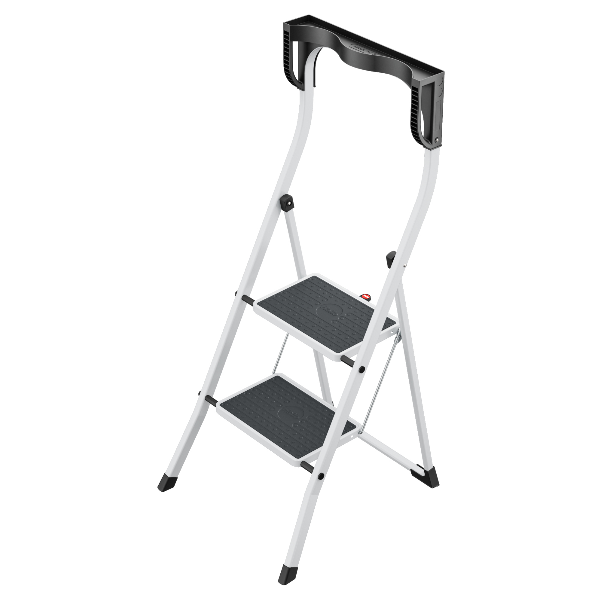 Hailo Stehleiter K75 ComfortLine 2,47m Stahl weiß