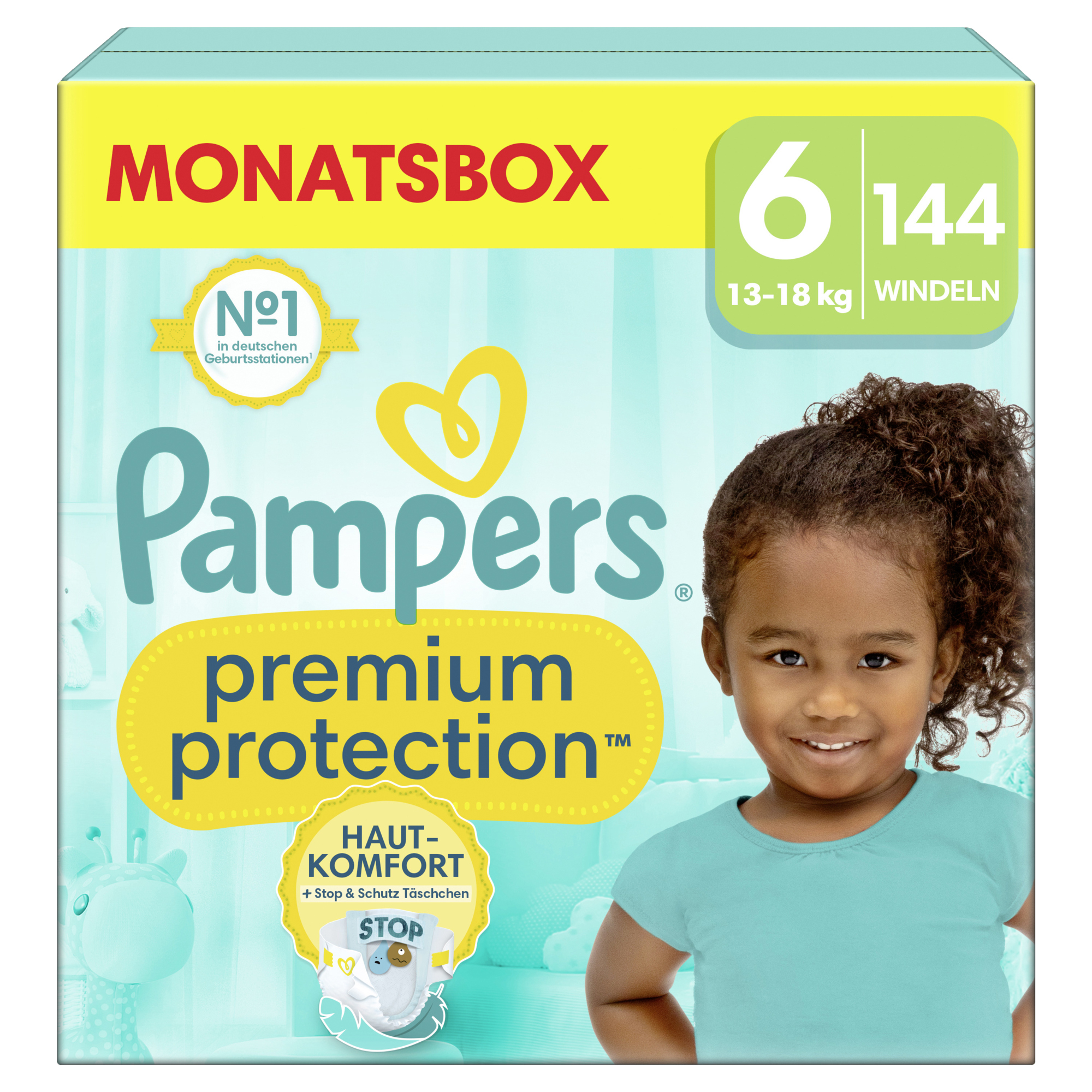 Pampers Windeln Premium Protection 6 (13-18 kg) 144 St./Pack.