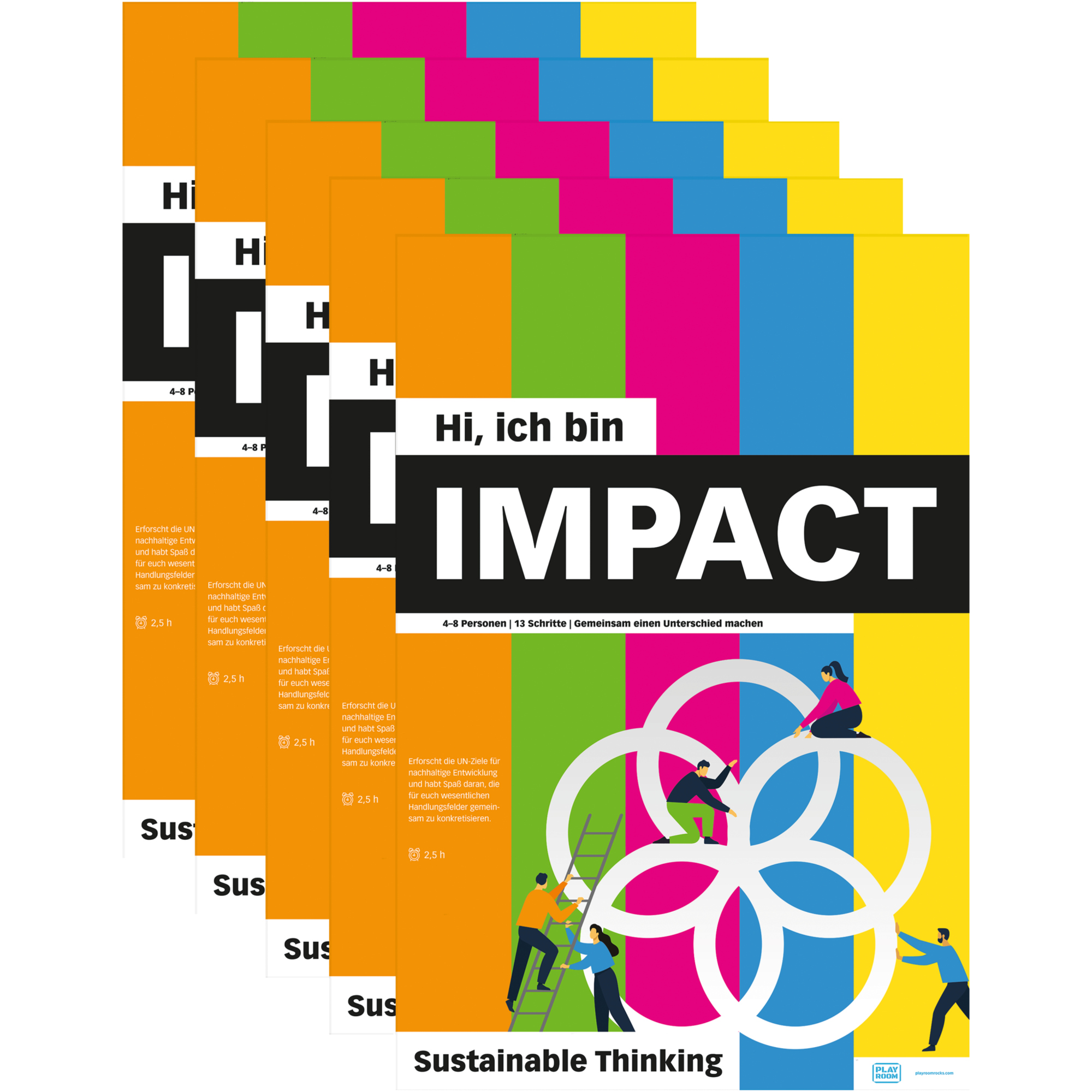Playroom Flipchartblock IMPACT FLIP 65 x 97 cm (B x H) 80g/m² 12 Bl./Block 5 Block/Pack.