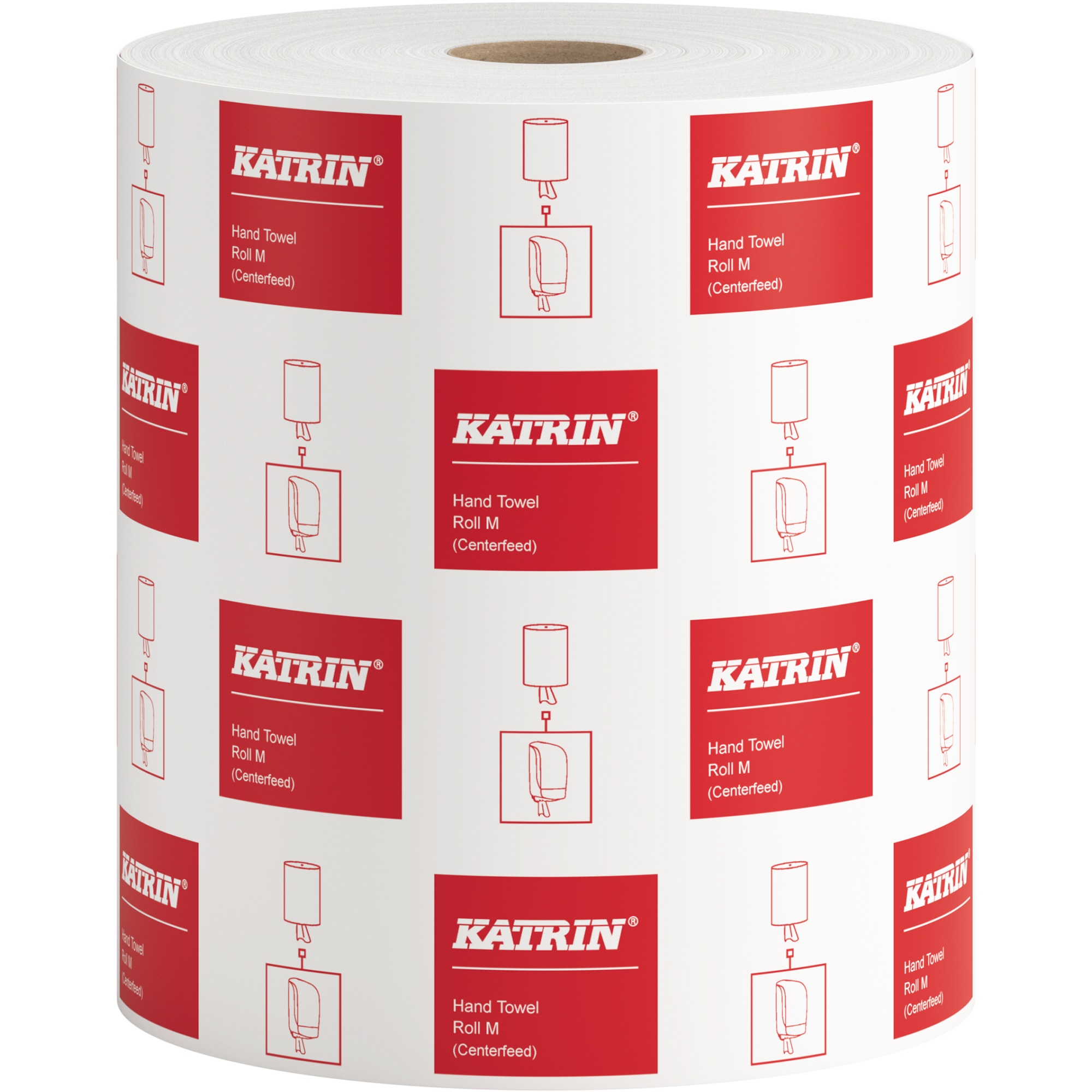 Katrin Handtuchrolle M 20,5 cm x 300 m (B x L) Papier weiß 6 Rl./Pack.