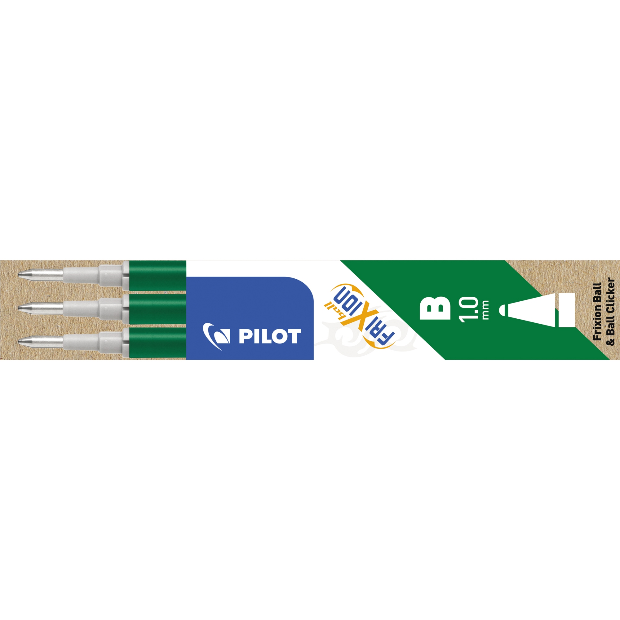 PILOT Tintenrollermine FriXion Ball 0,5mm grün 3 St./Pack.