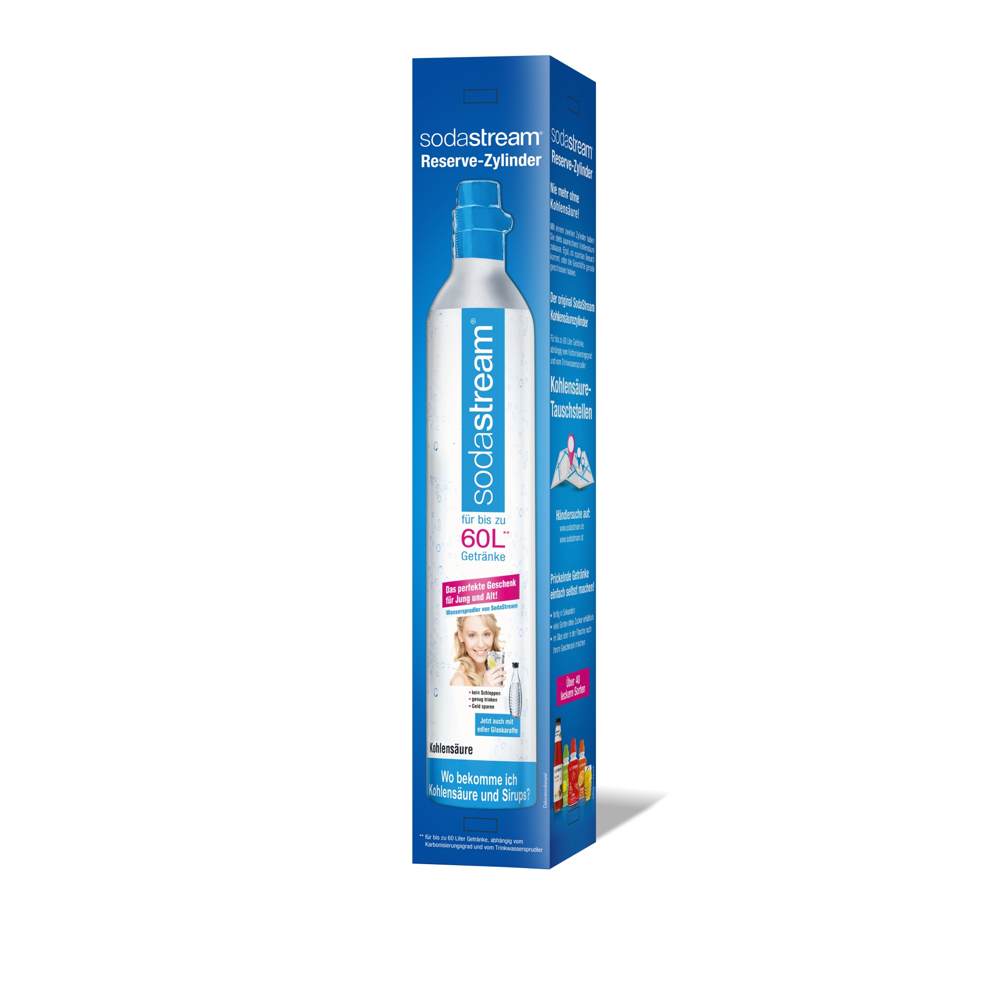 sodastream CO2-Zylinder sodastream Wassersprudler Cool, Easy, Easy One Touch, Crystal, Power