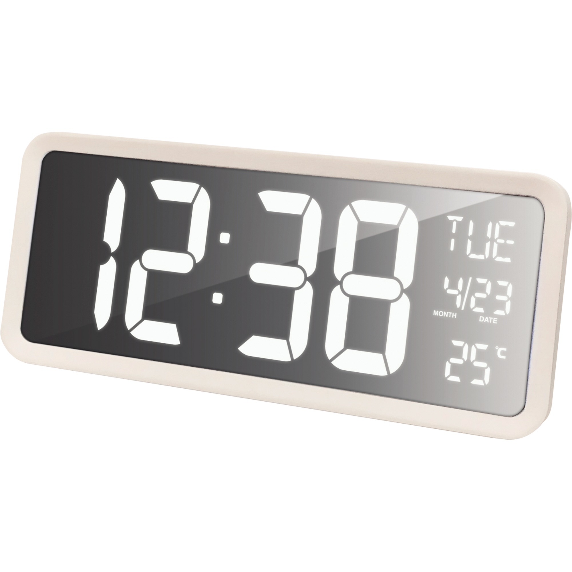 technoline® Wanduhr WS 8130 36,8 x 15,8 x 4 cm (B x H x T) Kunststoff weiß