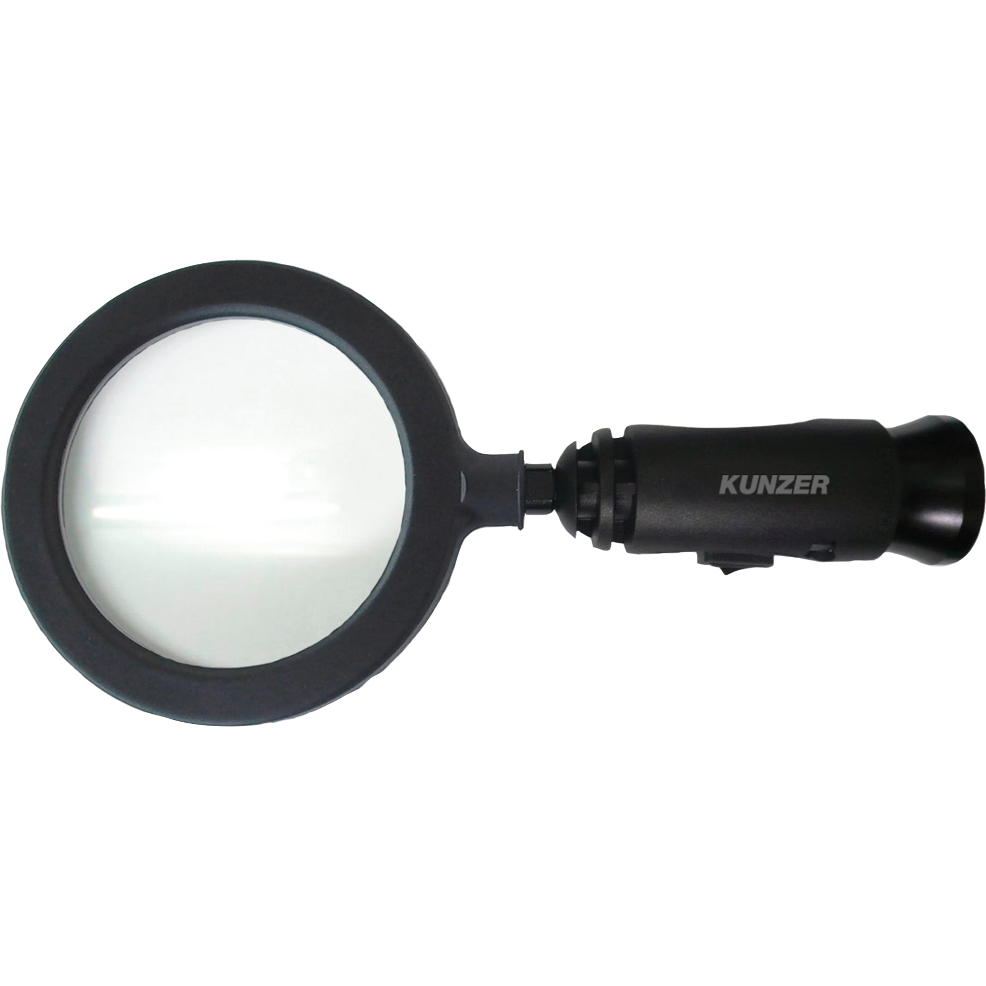 Kunzer Lupe 3-fach 26 x 5,5 x 14 cm (B x H x T) AAA/Micro Kunststoff schwarz