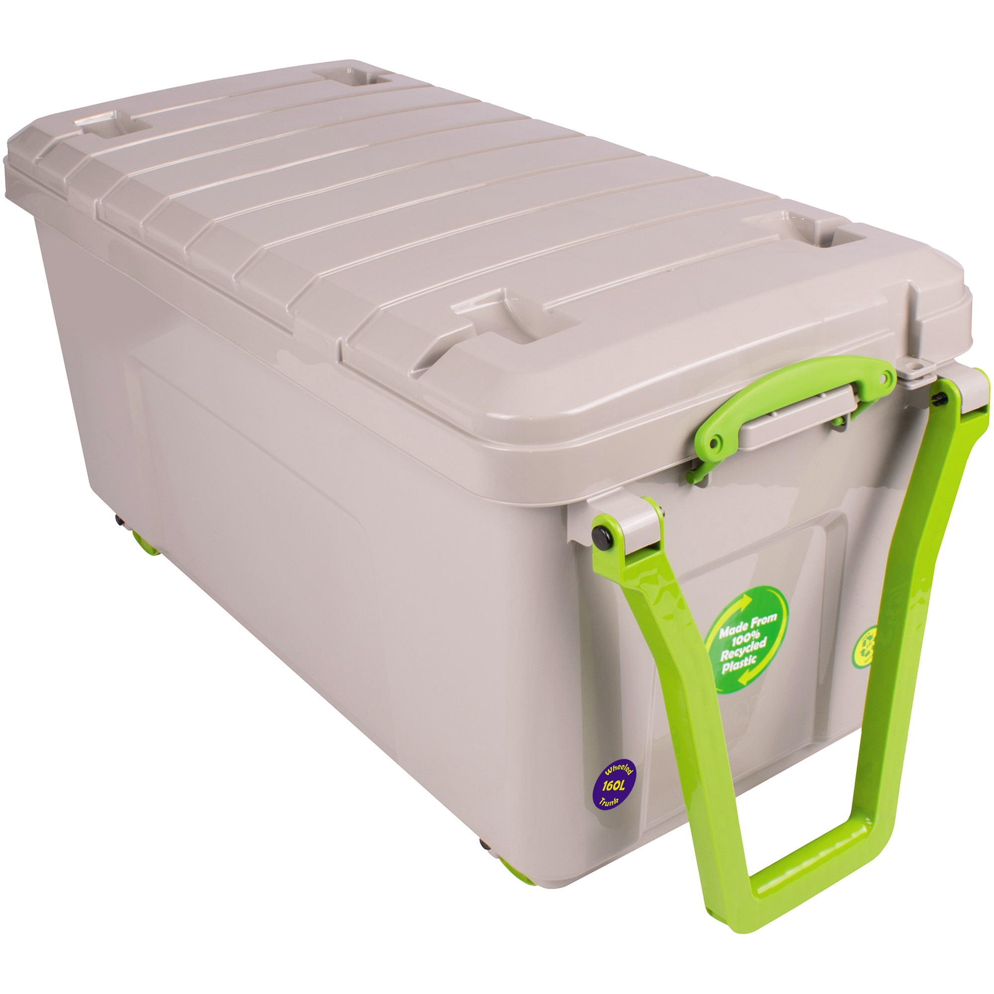 Really Useful Box Aufbewahrungsbox Recycling 51 x 50 x 105 cm (B x H x T) 160l Polypropylen, 100 % recycelt taubengrau