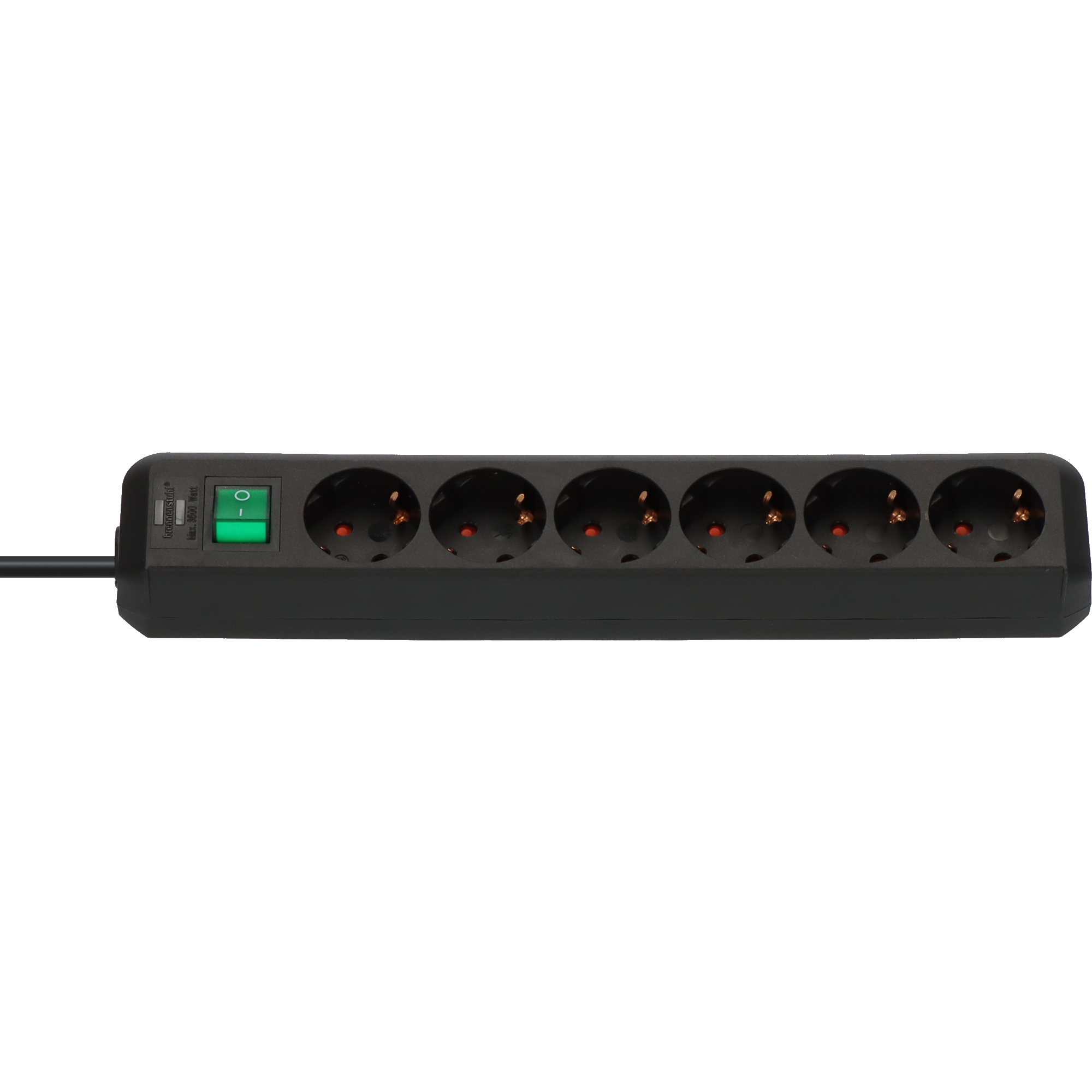 brennenstuhl® Steckdosenleiste Eco-Line 6 Steckdosen schwarz