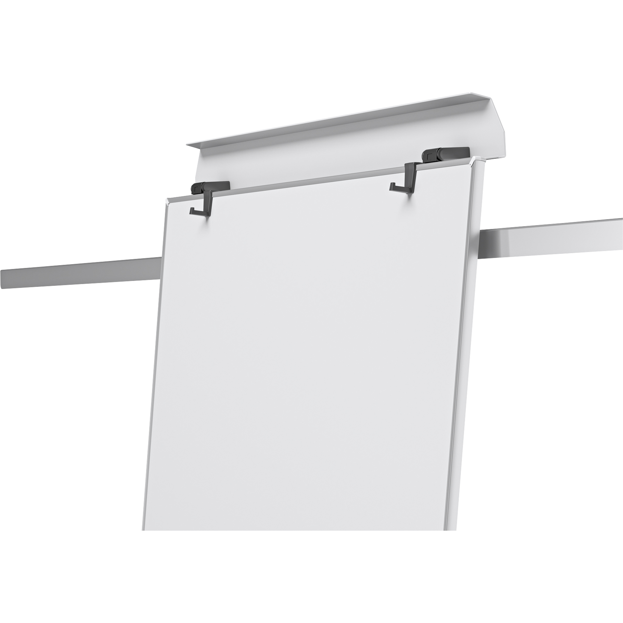 Nobo® Mobiles Flipchart Impression Pro mit Ablageschale Fünfarmfuß mit 5 Rollen Stahl silber