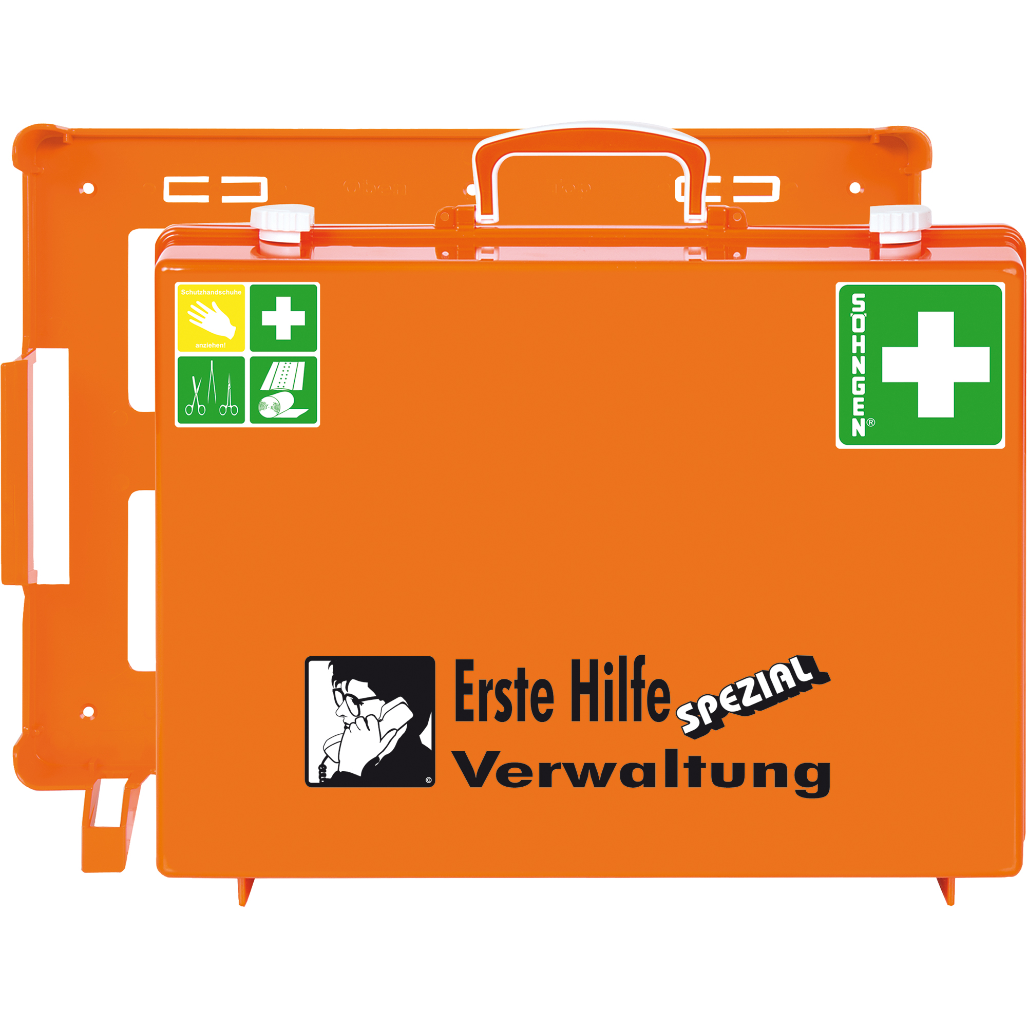 SÖHNGEN® Erste Hilfe Koffer SPEZIAL MT-CD ca. 40 x 30 x 15 cm (B x H x T) DIN 13157 orange