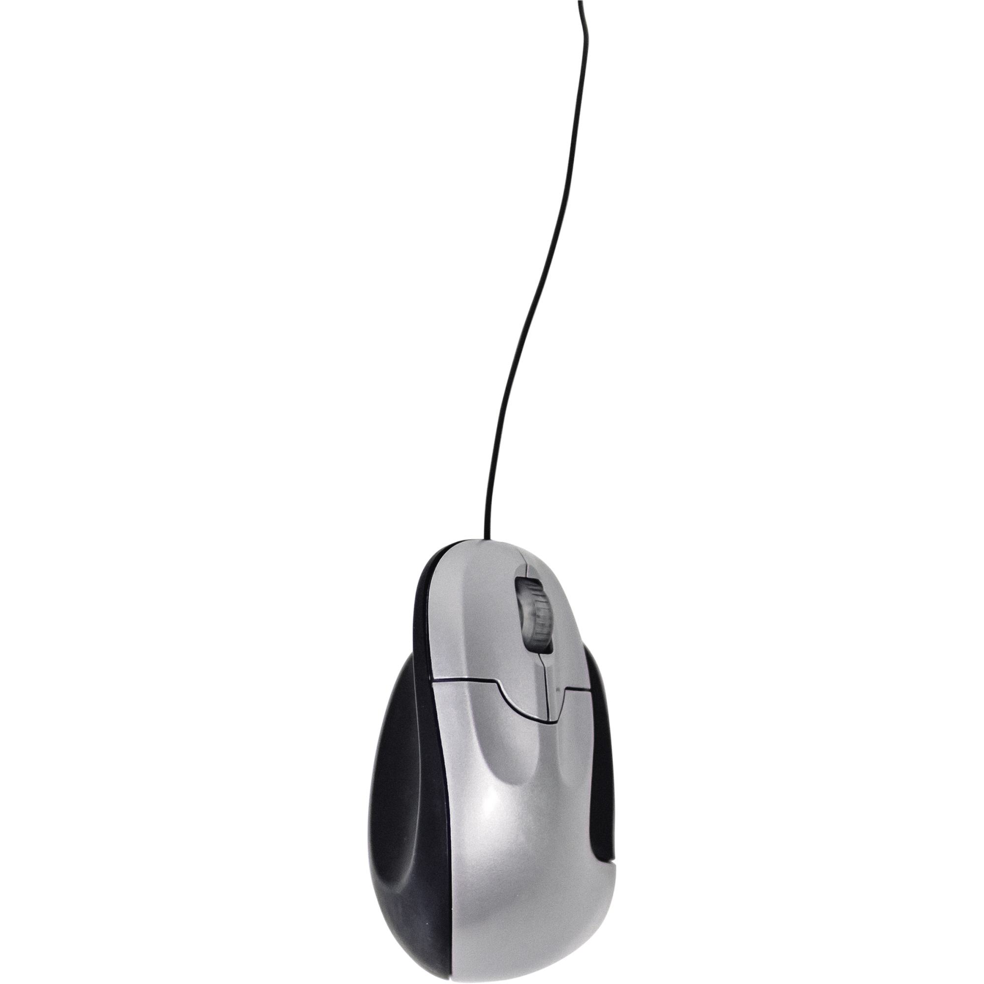 BakkerElkhuizen Optische PC Maus Grip Rechtshänder ergonomisch USB-A schwarz/silber