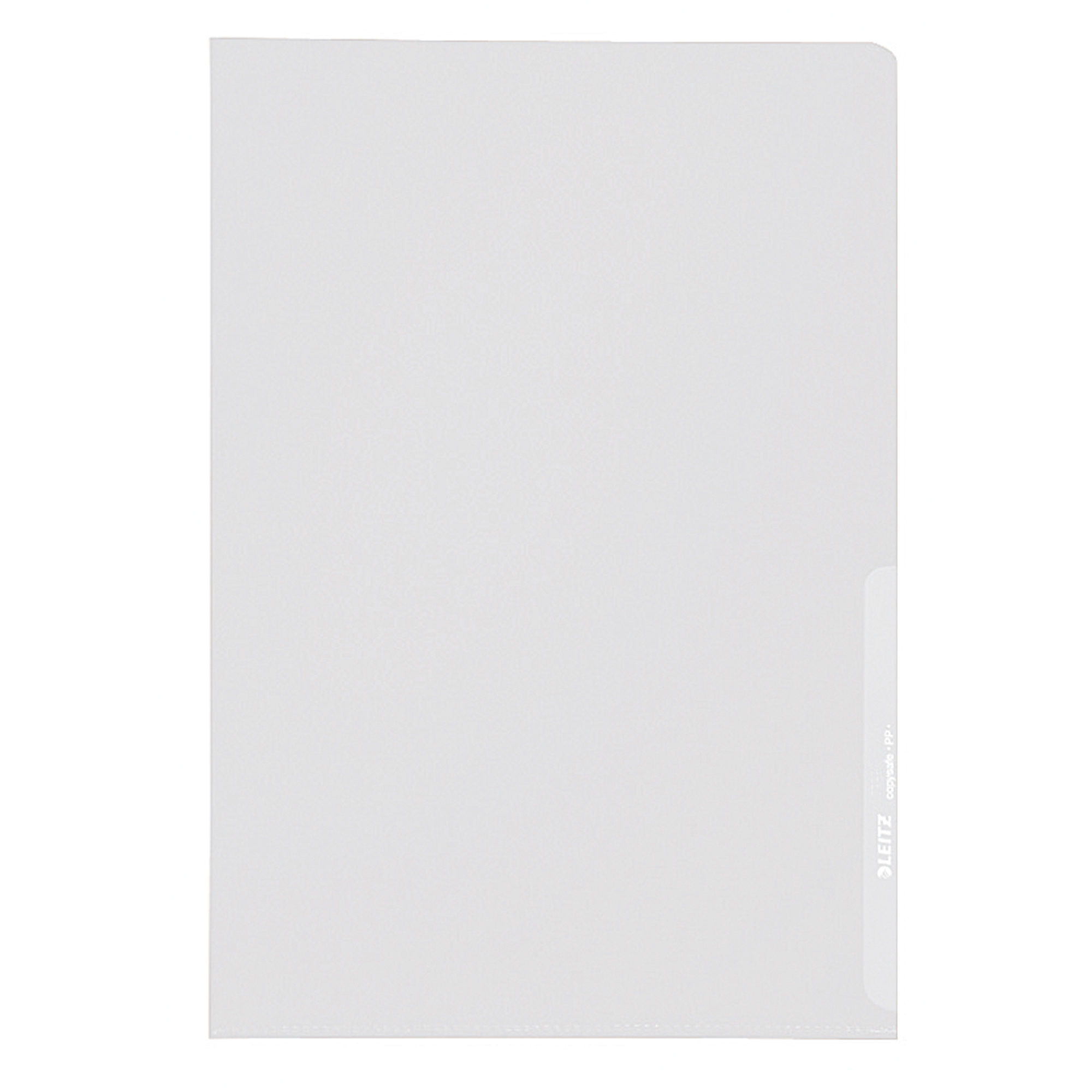 Leitz Sichthülle DIN A4 160µm oben, rechts offen dokumentenecht Polypropylenfolie farblos genarbt 100 St./Pack.