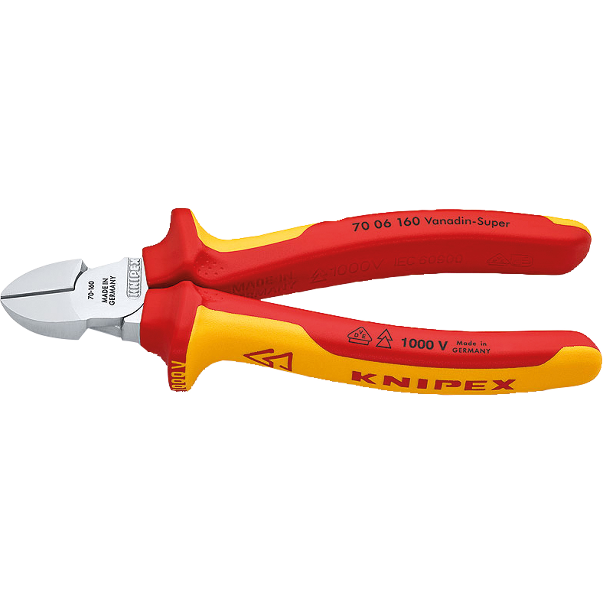 KNIPEX Seitenschneider 160mm 62 HRC Vanadium Elektrostahl