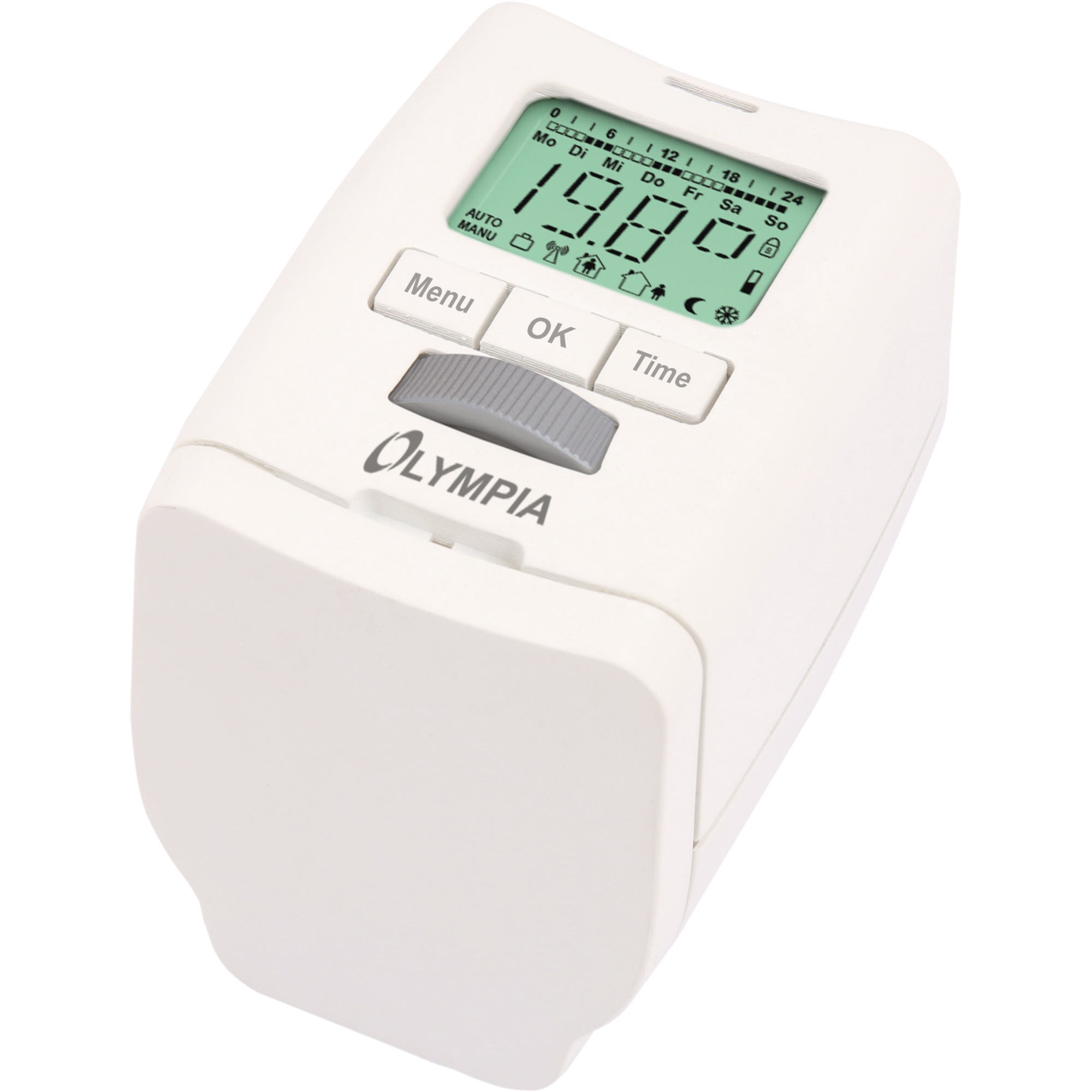 Olympia Thermostat Heizkörperventile Gewindemaß M30 x 1,5 mm AA/Mignon inkl. 3 Adaper (RA, RAV, RAVL)