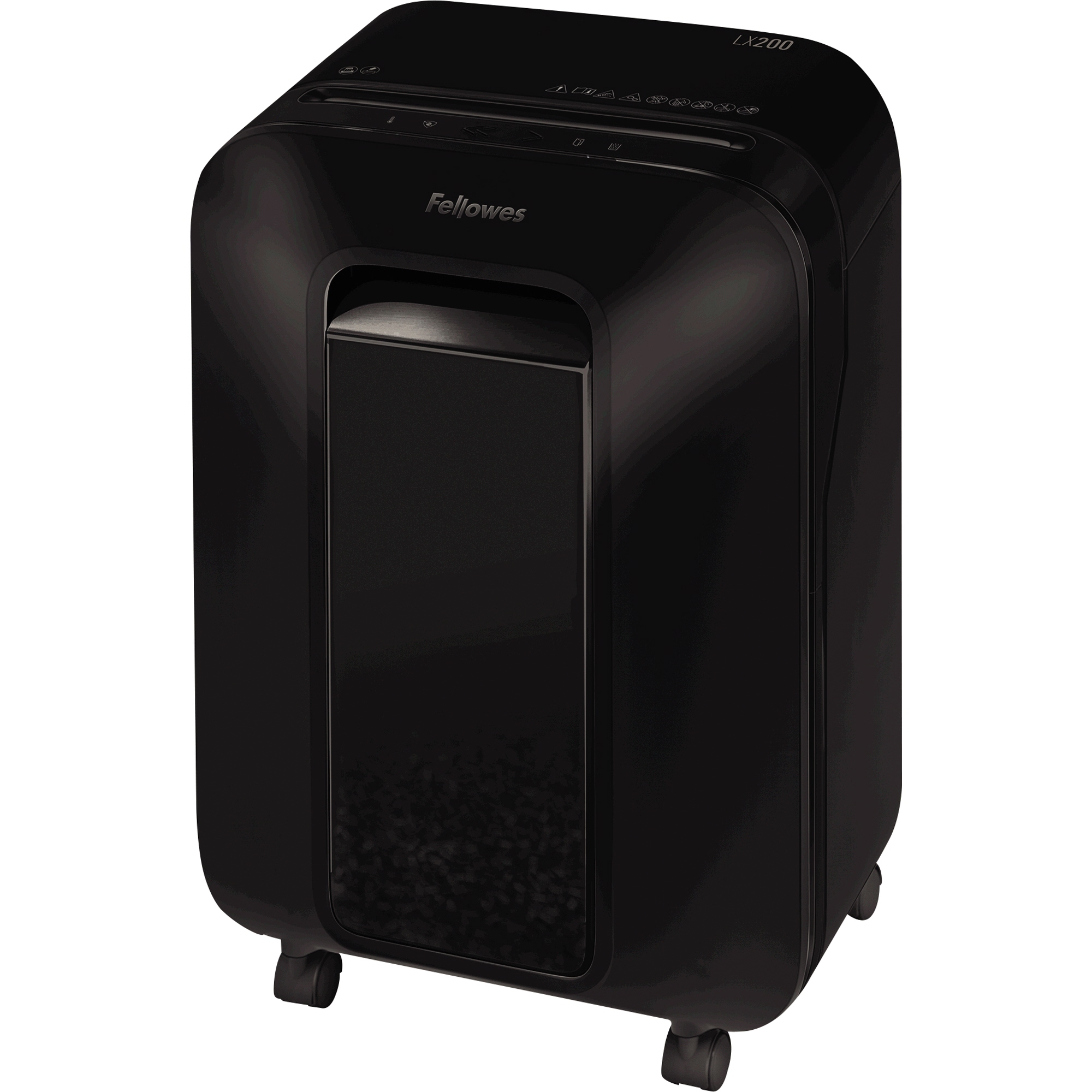 Fellowes® Aktenvernichter Powershred® LX200 P-4 Papier, Heftklammern, Büroklammern, Kreditkarten Partikelschnitt 12 Bl. schwarz