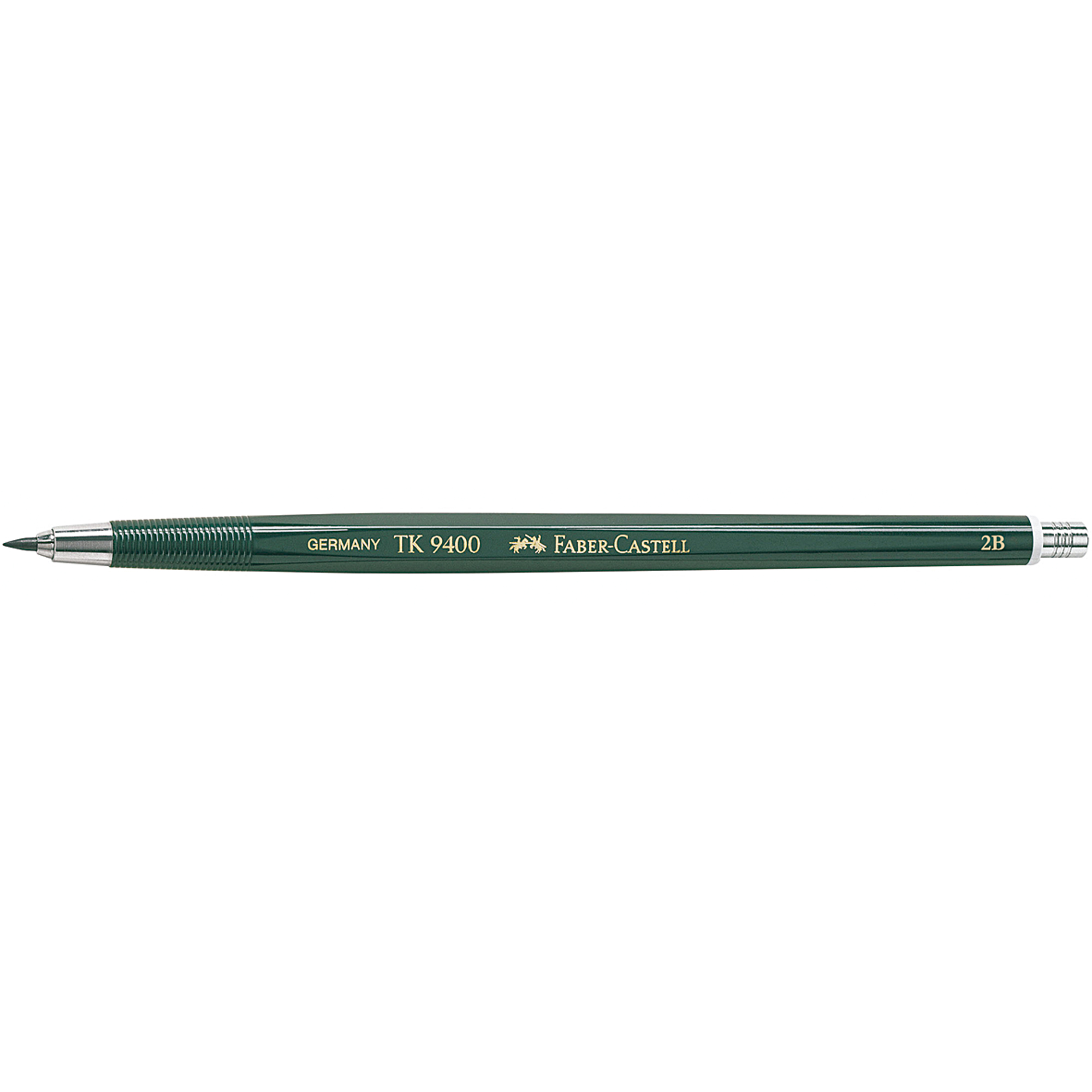 Faber-Castell Fallminenstift TK® 9400 2mm 2B ohne Radierer dunkelgrün
