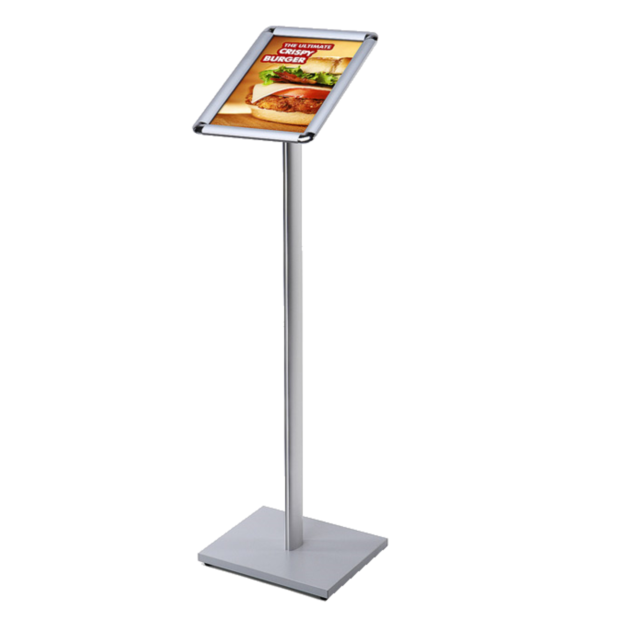 Showdown® Displays Infodisplay Design Standard 30 x 108 x 29,2 cm (B x H x T) DIN A4 silber