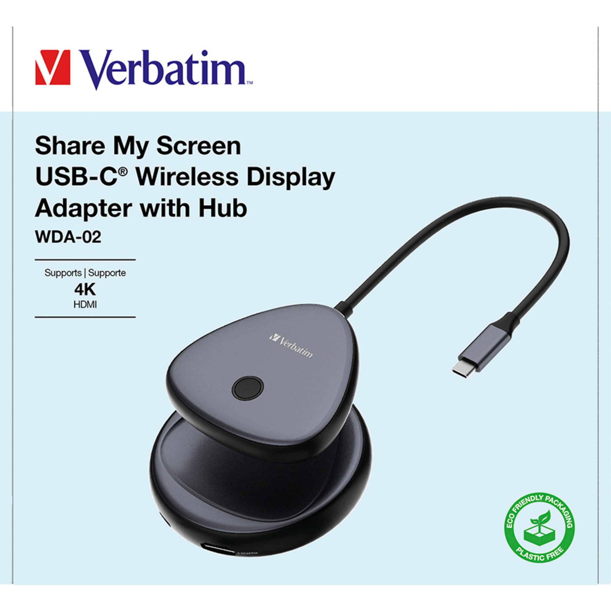 Verbatim USB-Hub Share my Screen WDA-02 USB-C schwarz