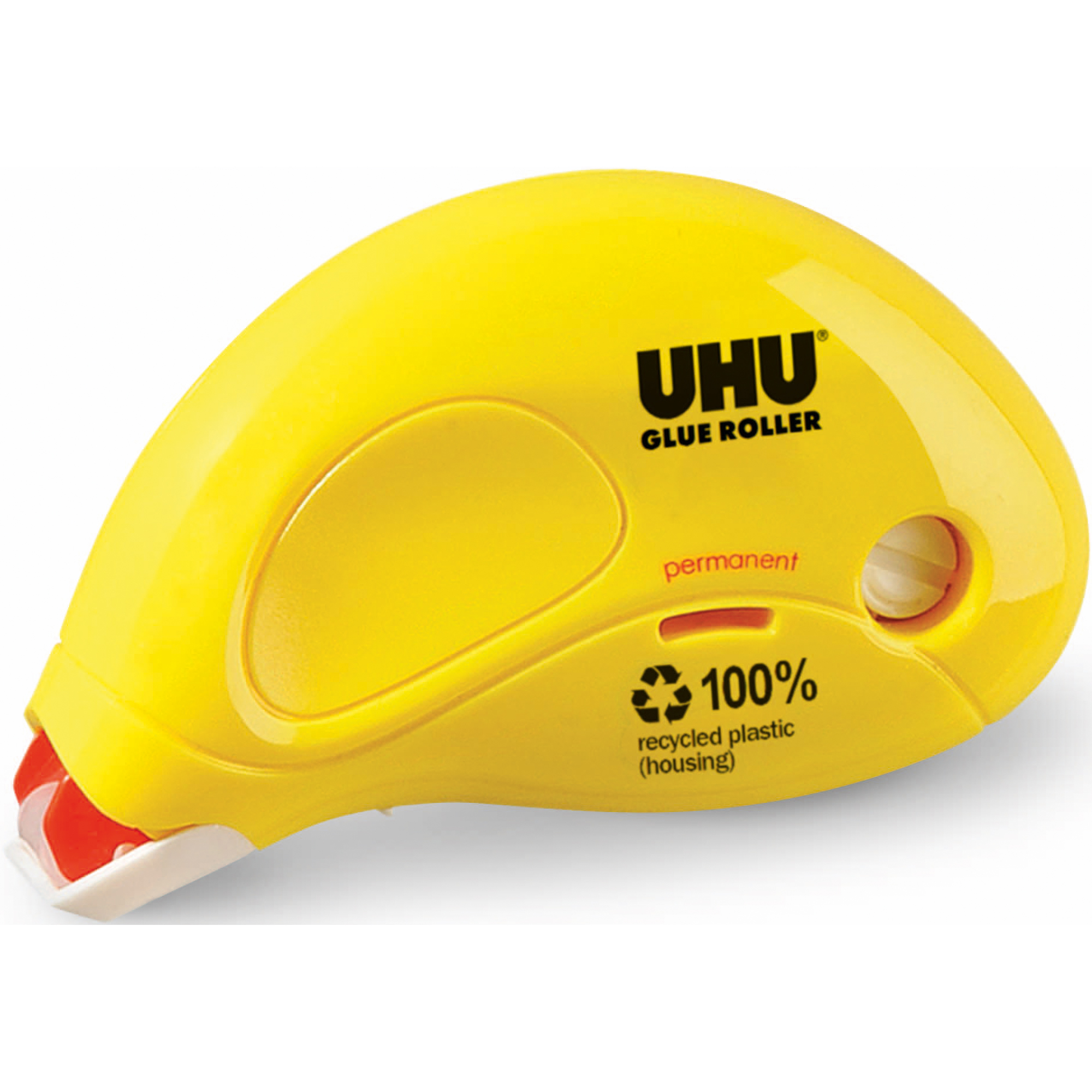 UHU® Kleberoller Glue permanent 6,5 mm x 9,5 m (B x L) nicht nachfüllbar gelb
