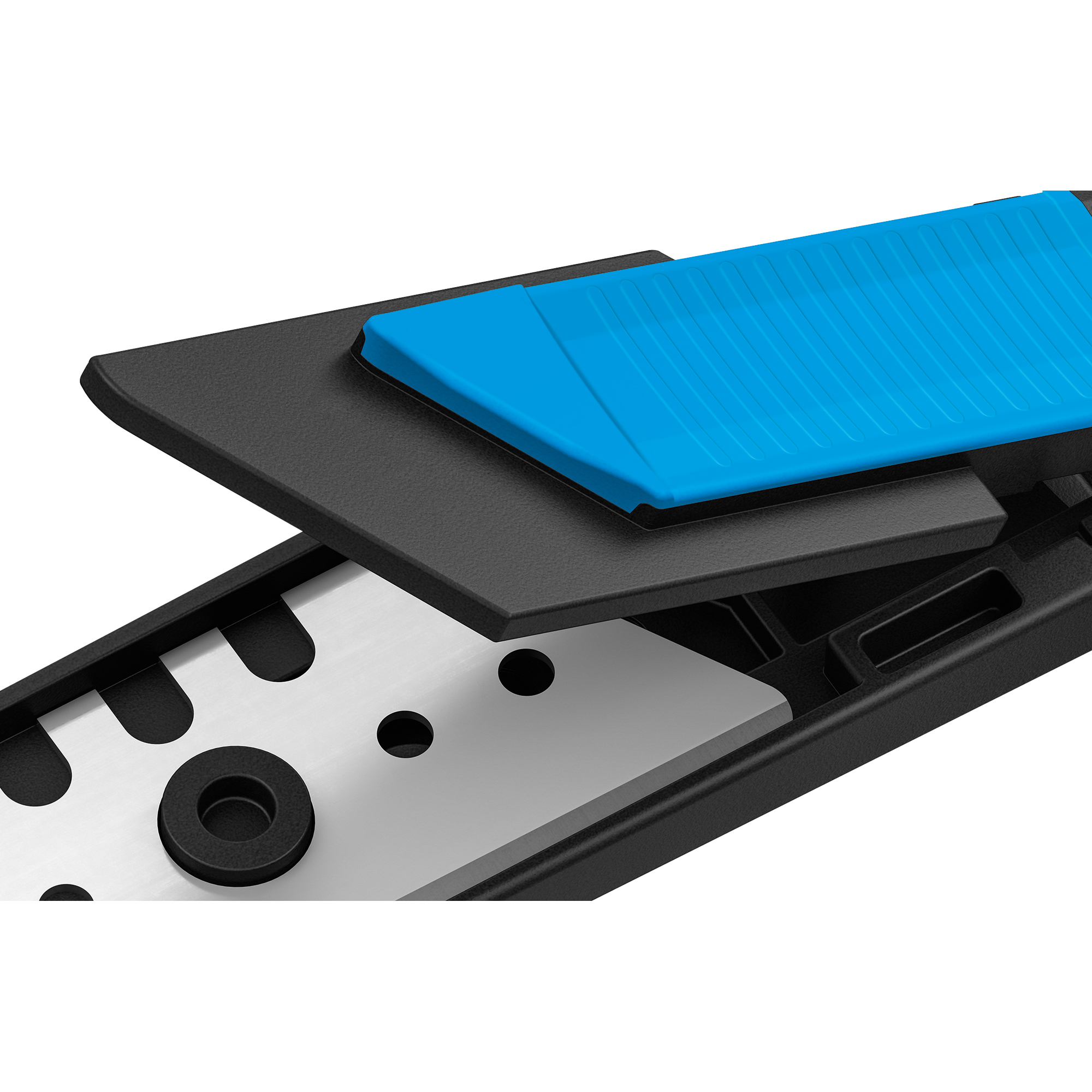 MARTOR Sicherheitsmesser SECUNORM 300 Mehrweg 19mm 17mm Stahl nicht rostfrei schwarz/cyan