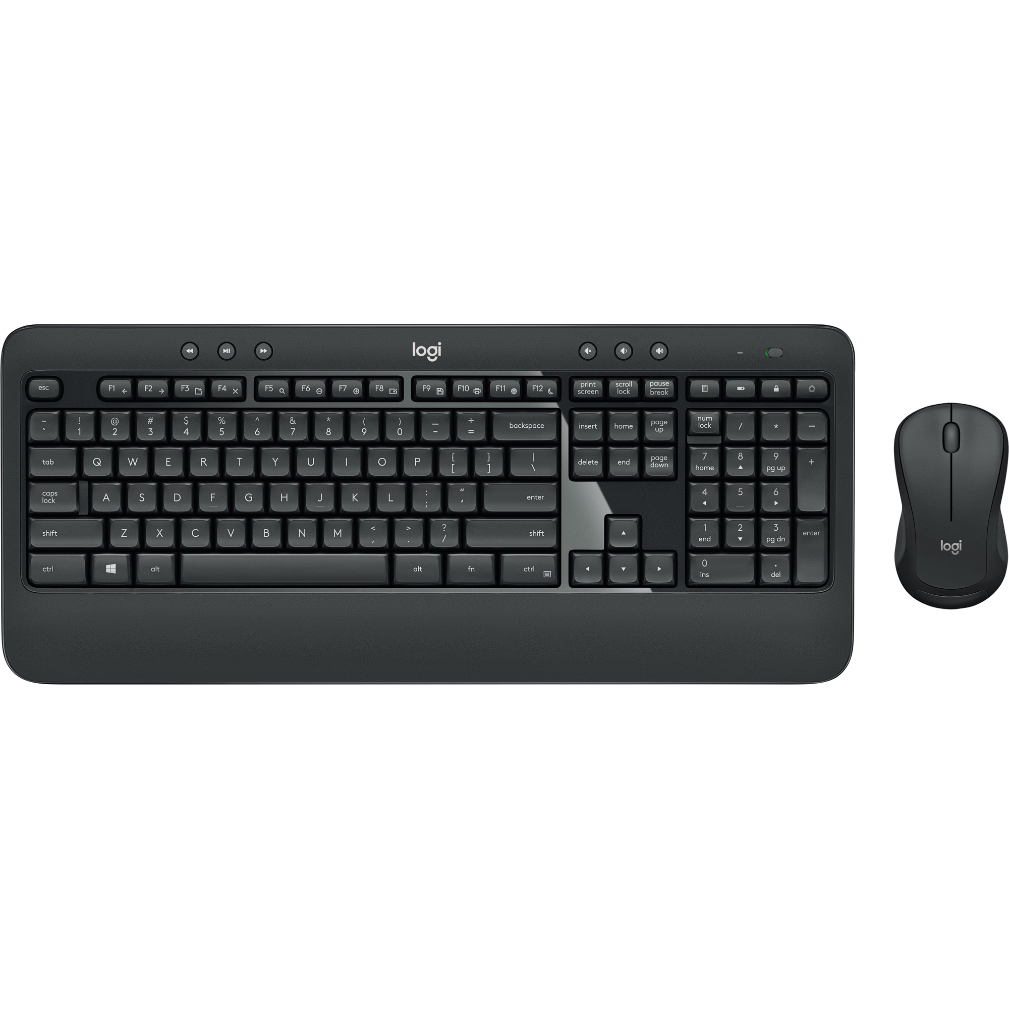 Logitech Tastatur-Maus-Set MK540 QWERTZ Windows® universell USB-A bis 10m inkl. Unifying-USB-Empfänger schwarz