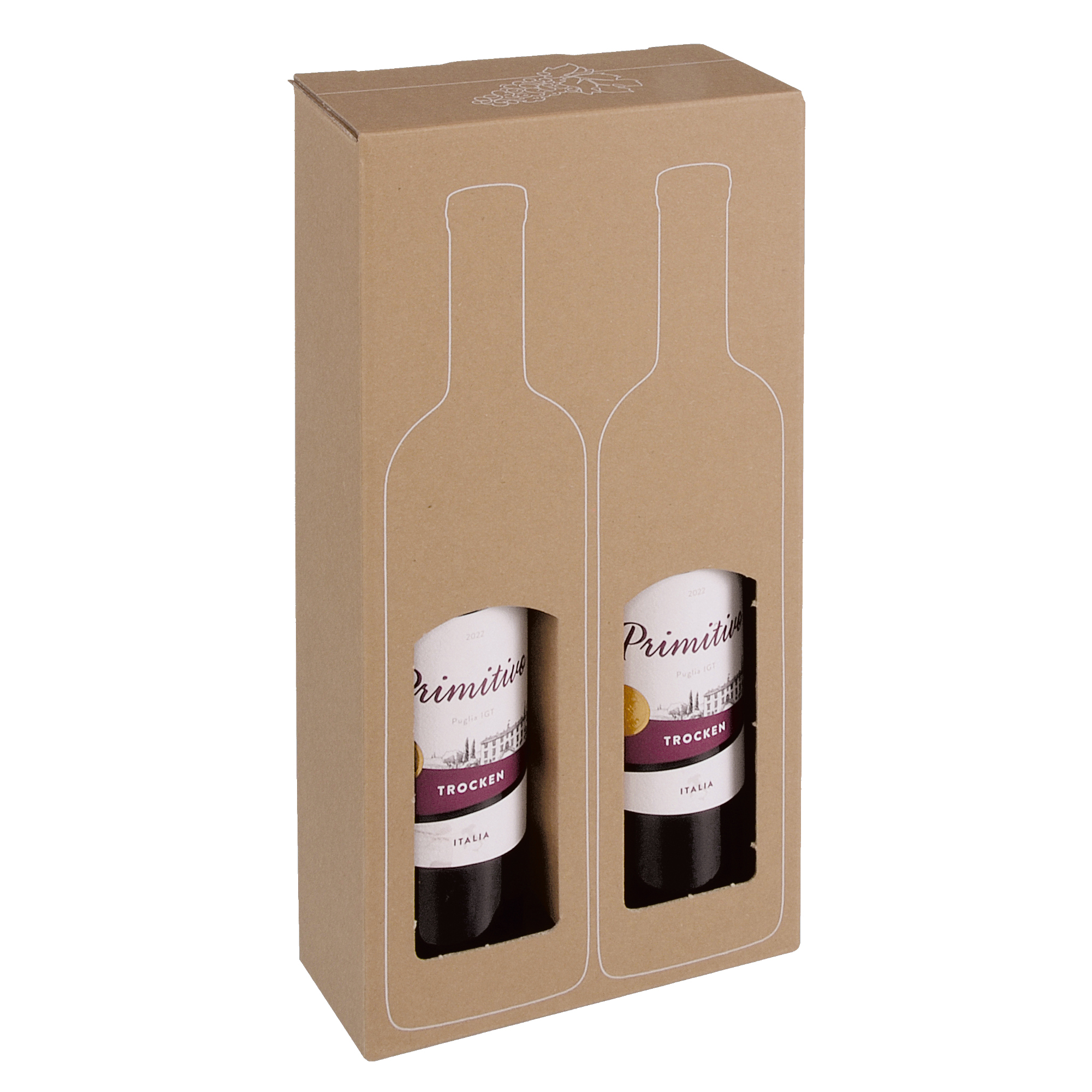 ColomPac® Geschenkkarton 17,8 x 36 x 8,9 cm (B x H x T) Wellpappe braun