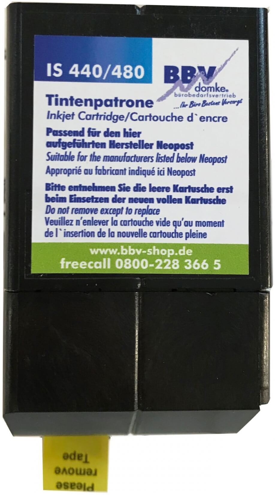 BBV-Domke Refill-Farbkartusche für Quadient (ehem. Neopost) IS-440, IS-480, IN-600, IN-700 Frankiermaschinen