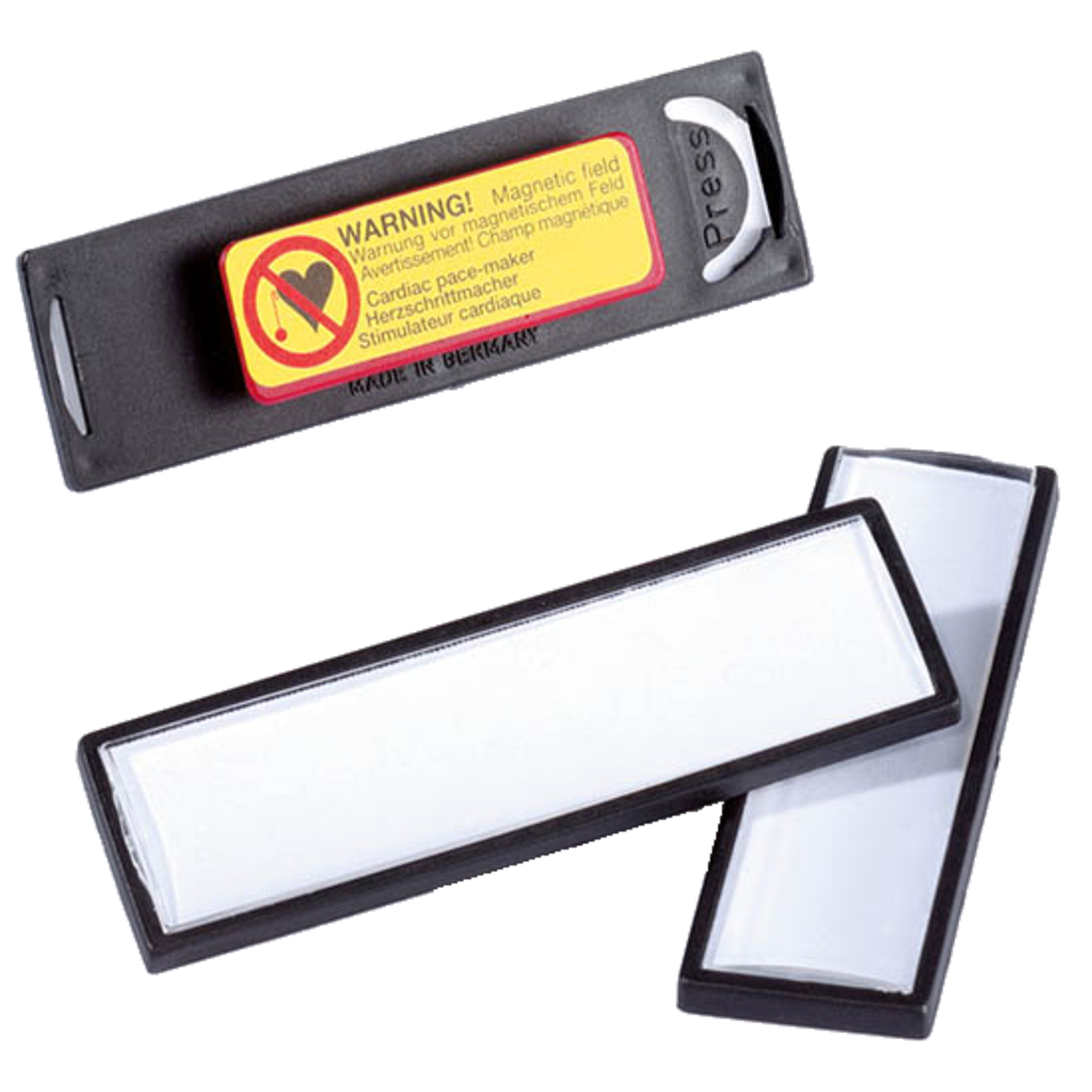 DURABLE Namensschild CLIP CARD 67 x 17 mm (B x H) Magnet schwarz/klar 25 St./Pack.