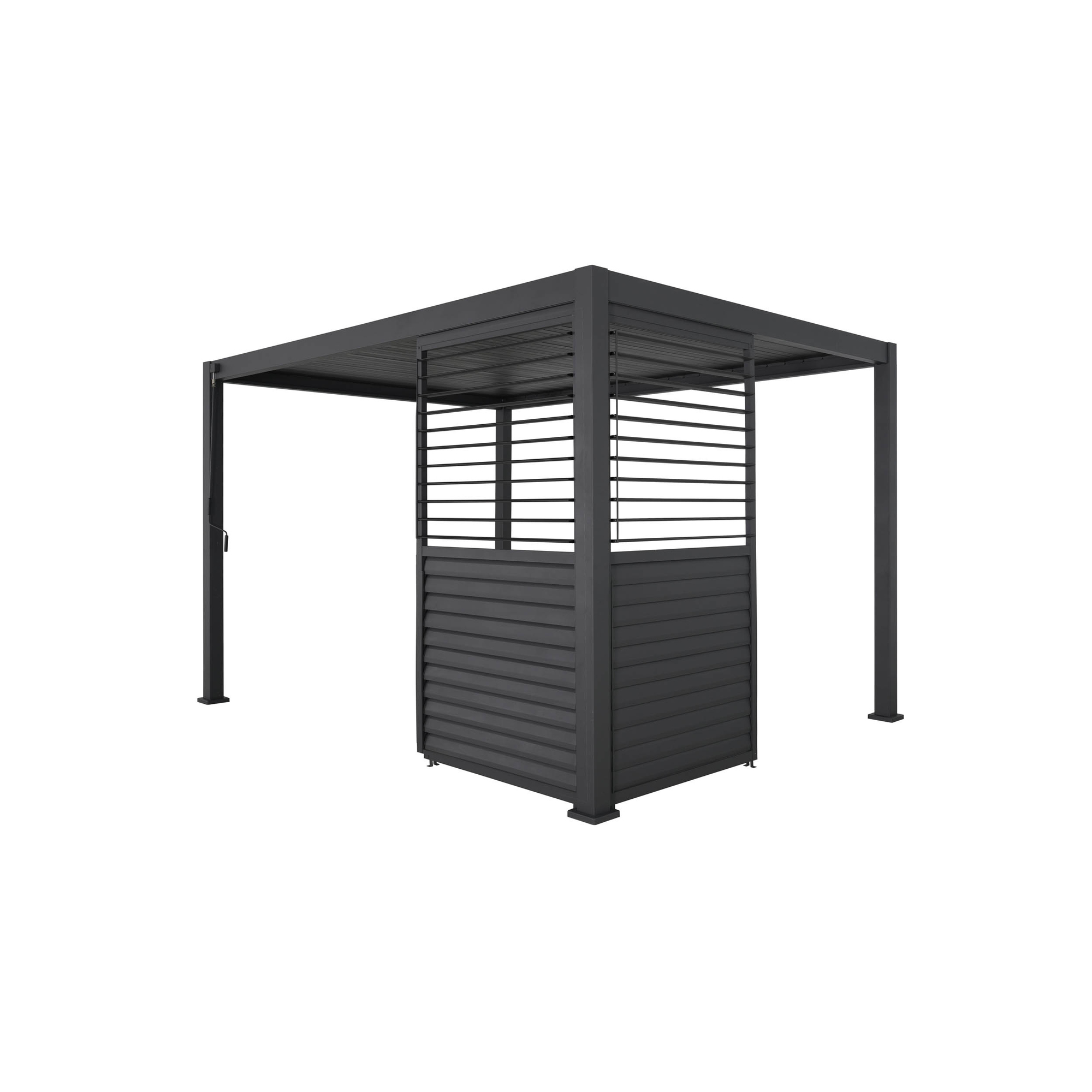 BEST Zubehör Terrassenüberdachung Shutter Seitenwand Best Terrassenüberdachung Cadiz 49936050 , 49953050, 49972050 113 x 229 x 5 cm (B x H x T) Aluminium anthrazit